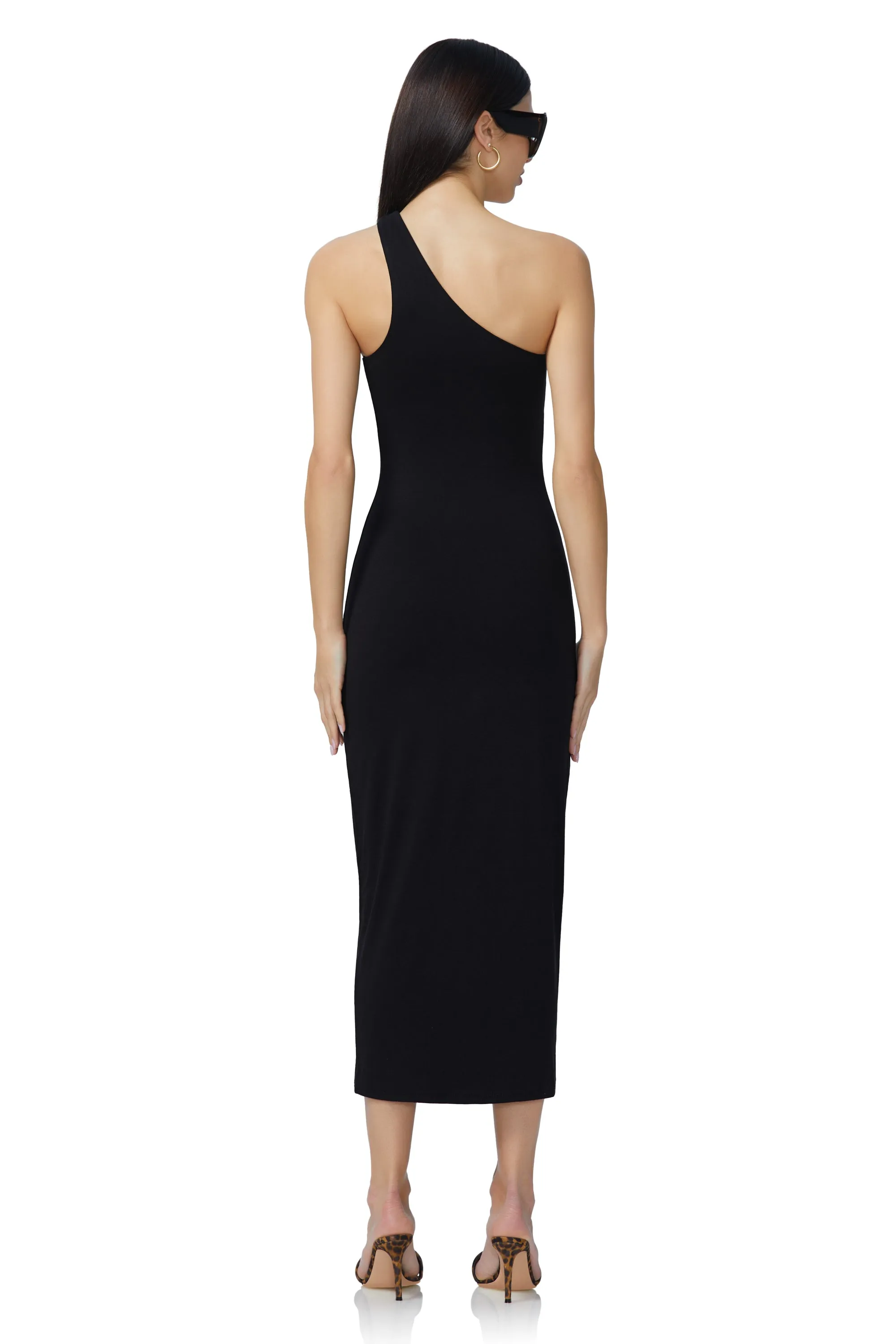 Sloane Midi Dress - Noir sold by AFRM product image thumbnail 4