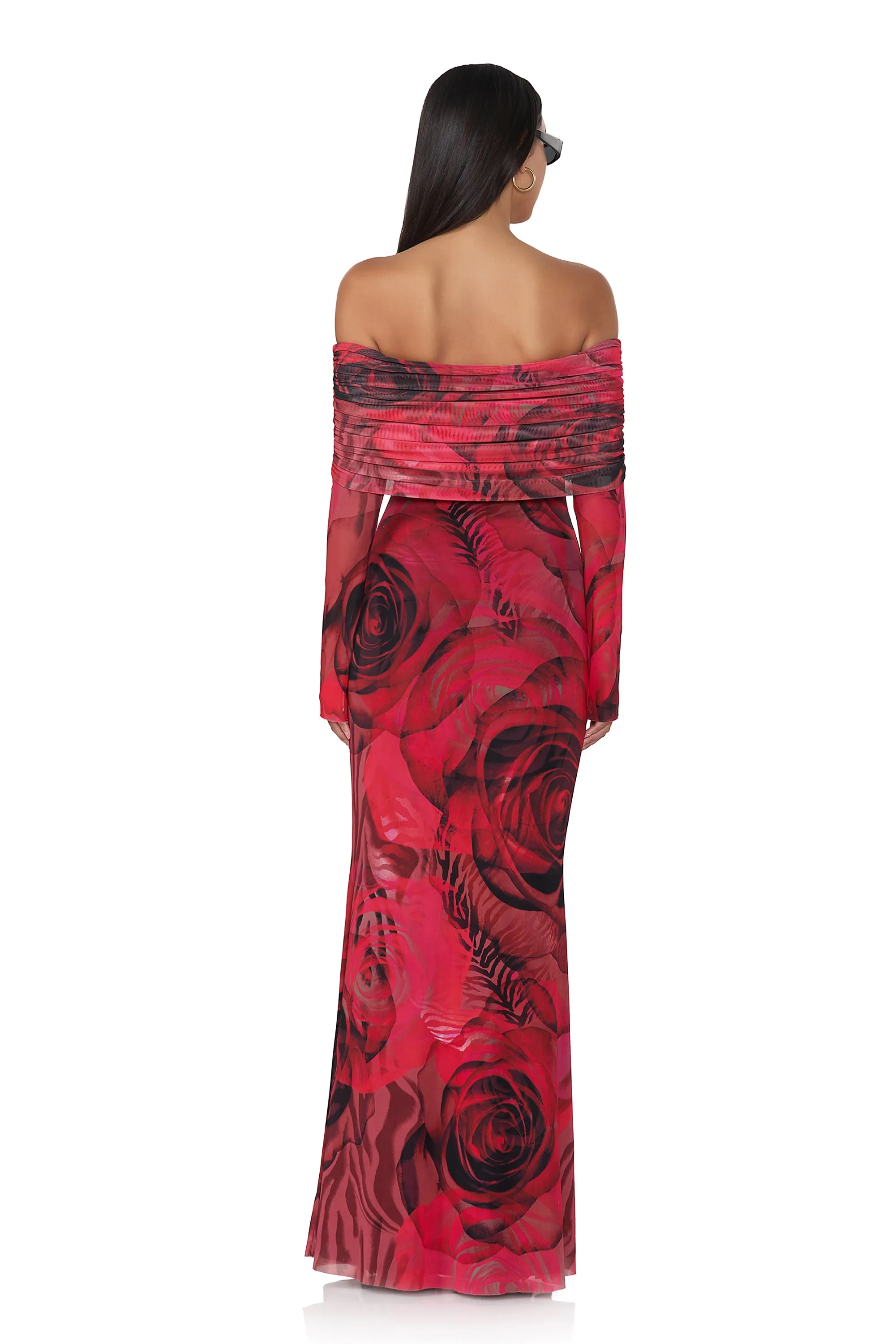 Thelma Maxi Dress - Placed Large Rose sold by AFRM product image thumbnail 4