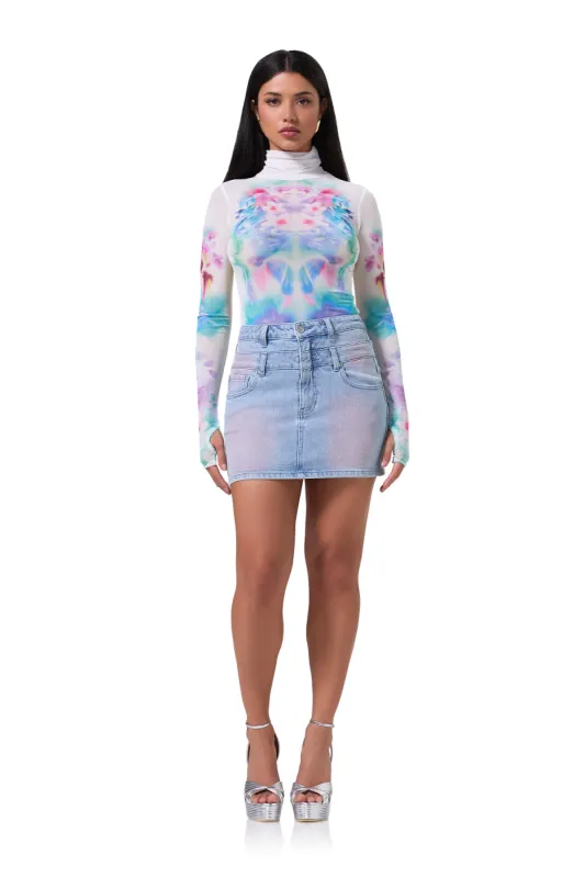 Zadie Top - Blur Blossom sold by AFRM