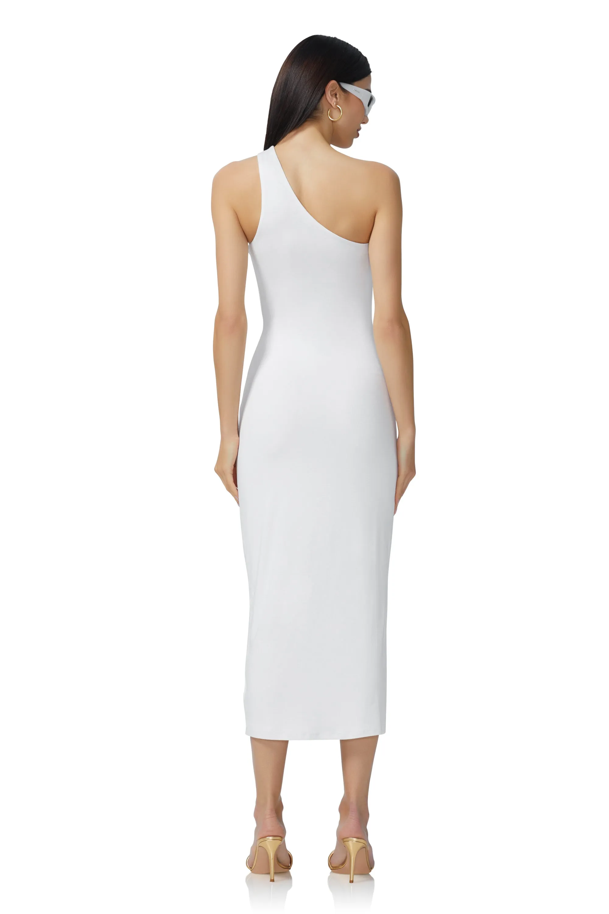 Sloane Midi Dress - Bright White sold by AFRM product image thumbnail 4