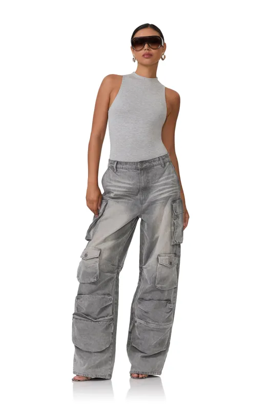 Cami Bodysuit - Heather Grey sold by AFRM