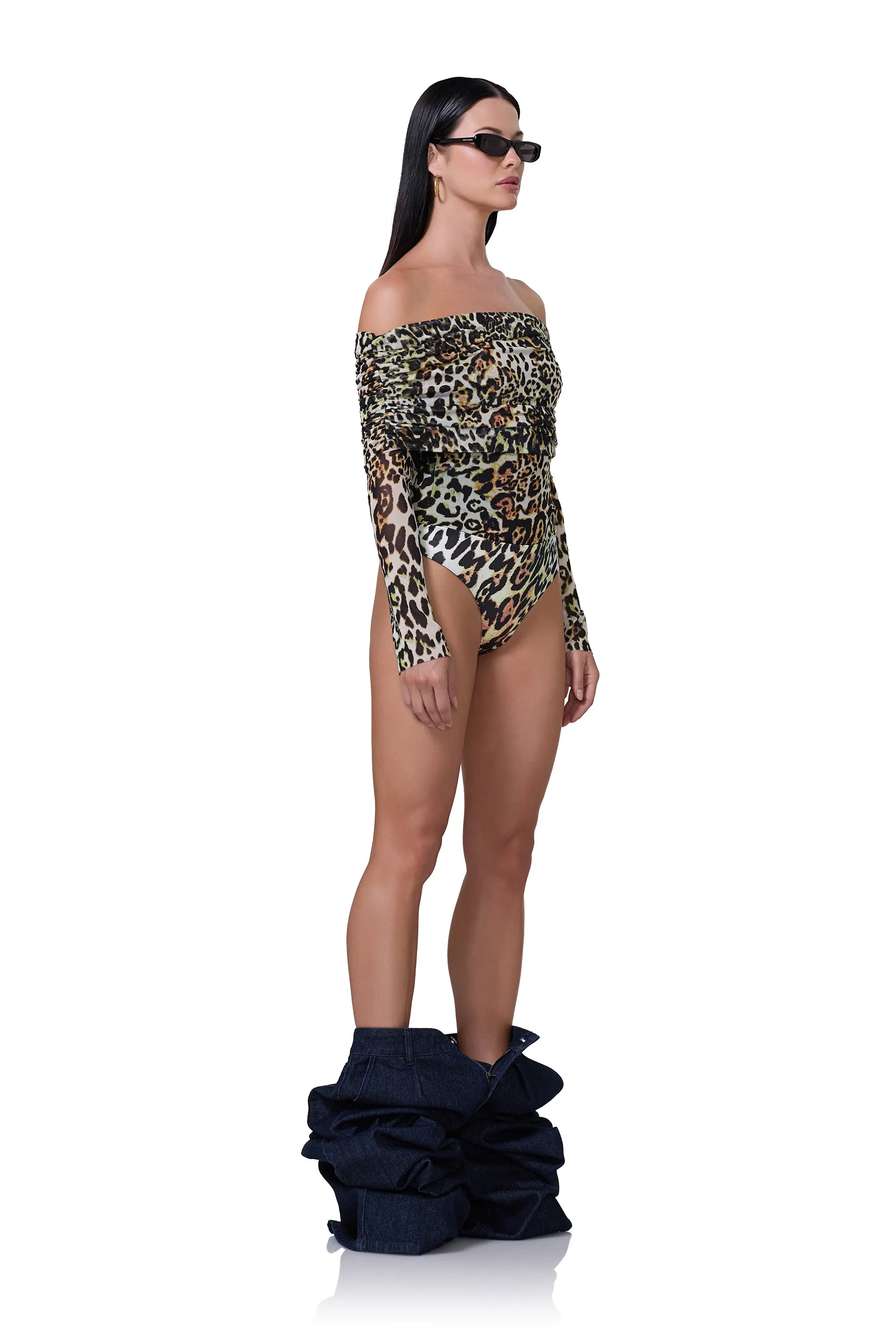 Maxine Bodysuit - Fall Animal sold by AFRM product image thumbnail 3