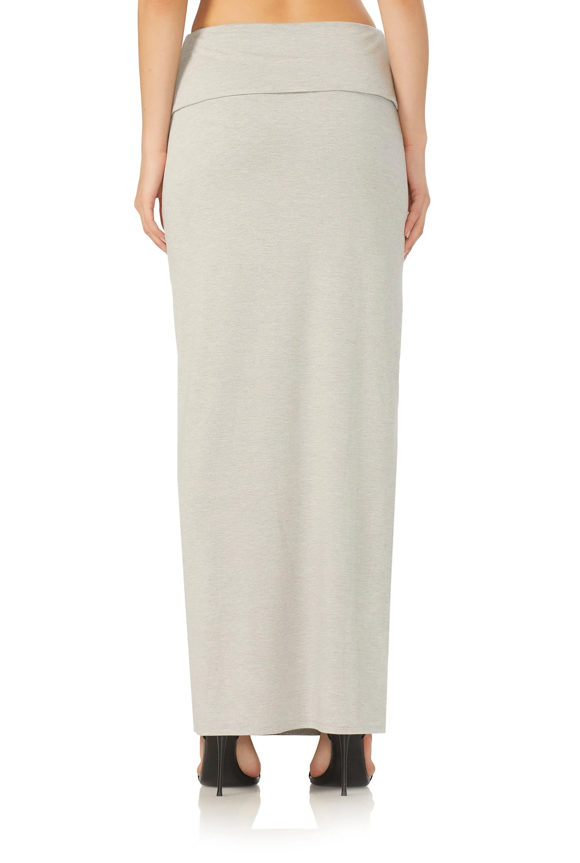 Esin Maxi Skirt - Heather Grey sold by AFRM product image thumbnail 4
