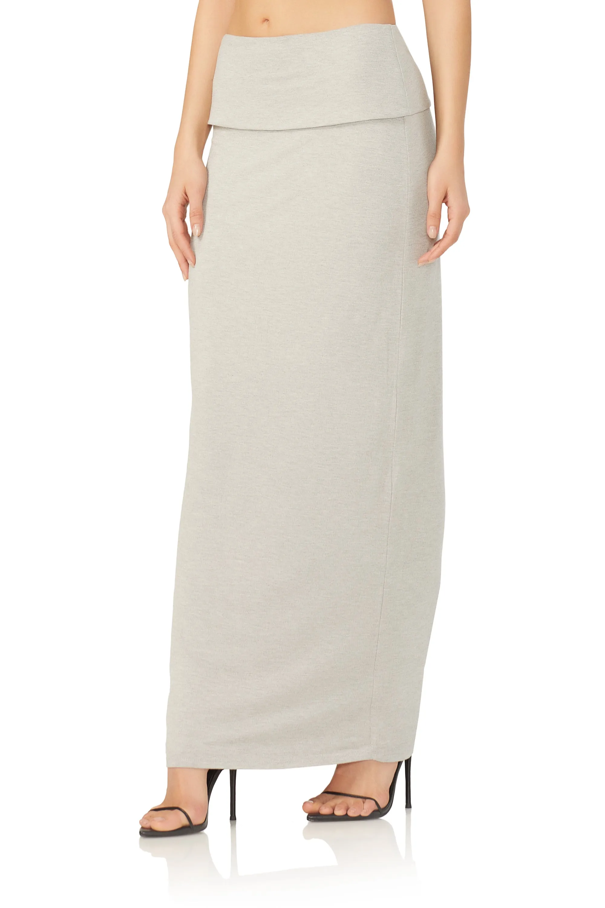 Esin Maxi Skirt - Heather Grey sold by AFRM product image thumbnail 2