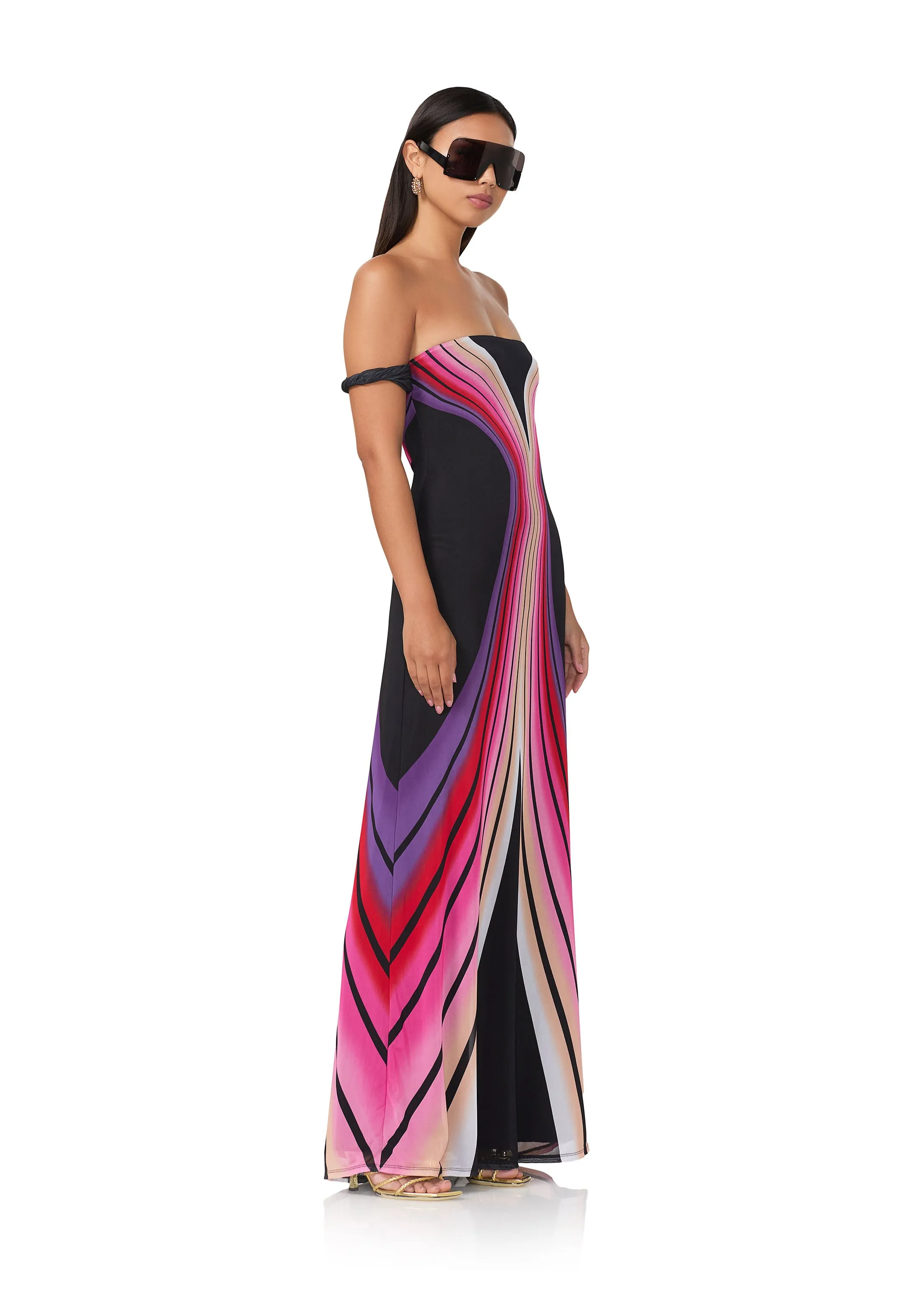 Barot Maxi Dress - Ombre Shadow sold by AFRM product image thumbnail 2