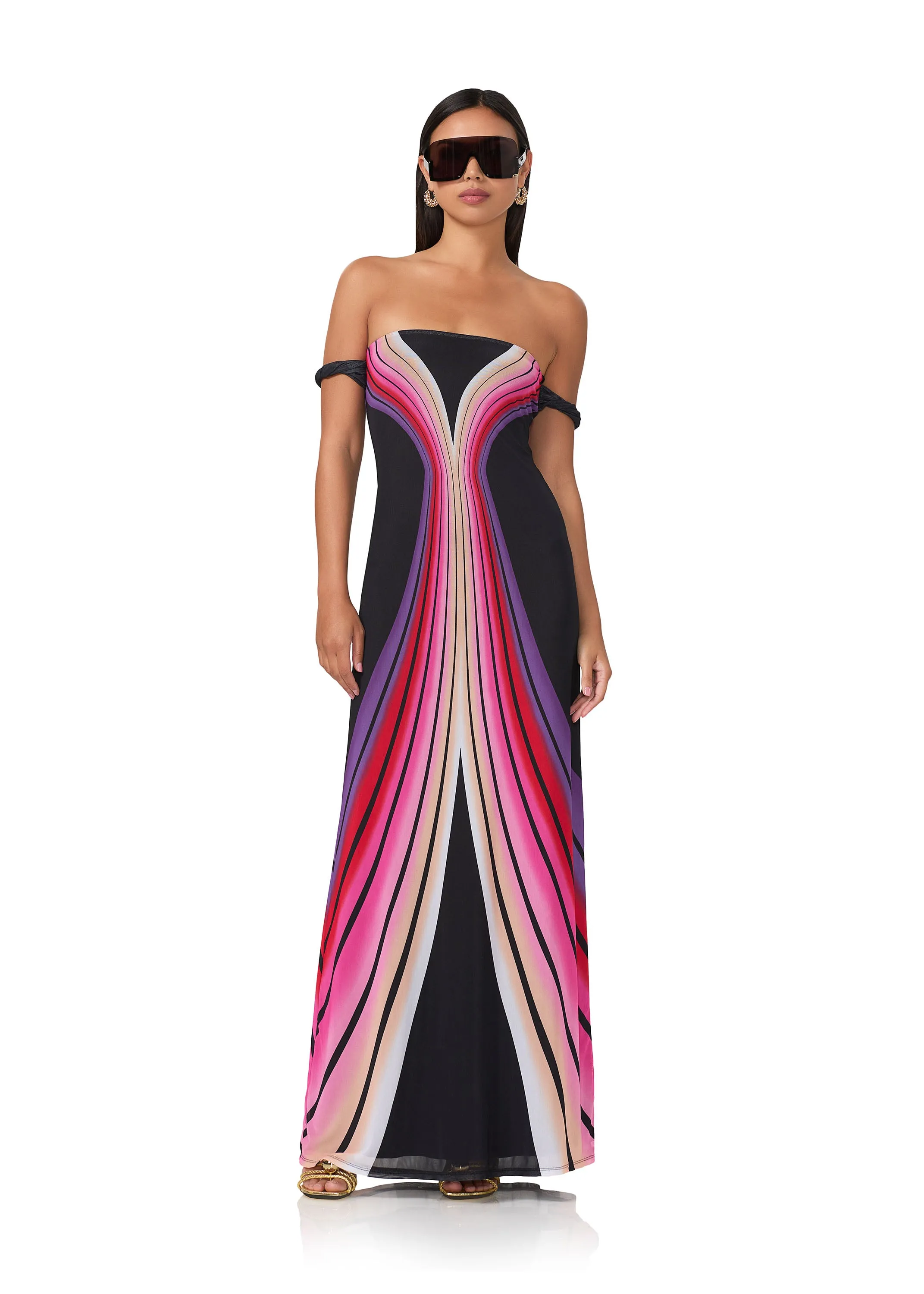 Barot Maxi Dress - Ombre Shadow sold by AFRM