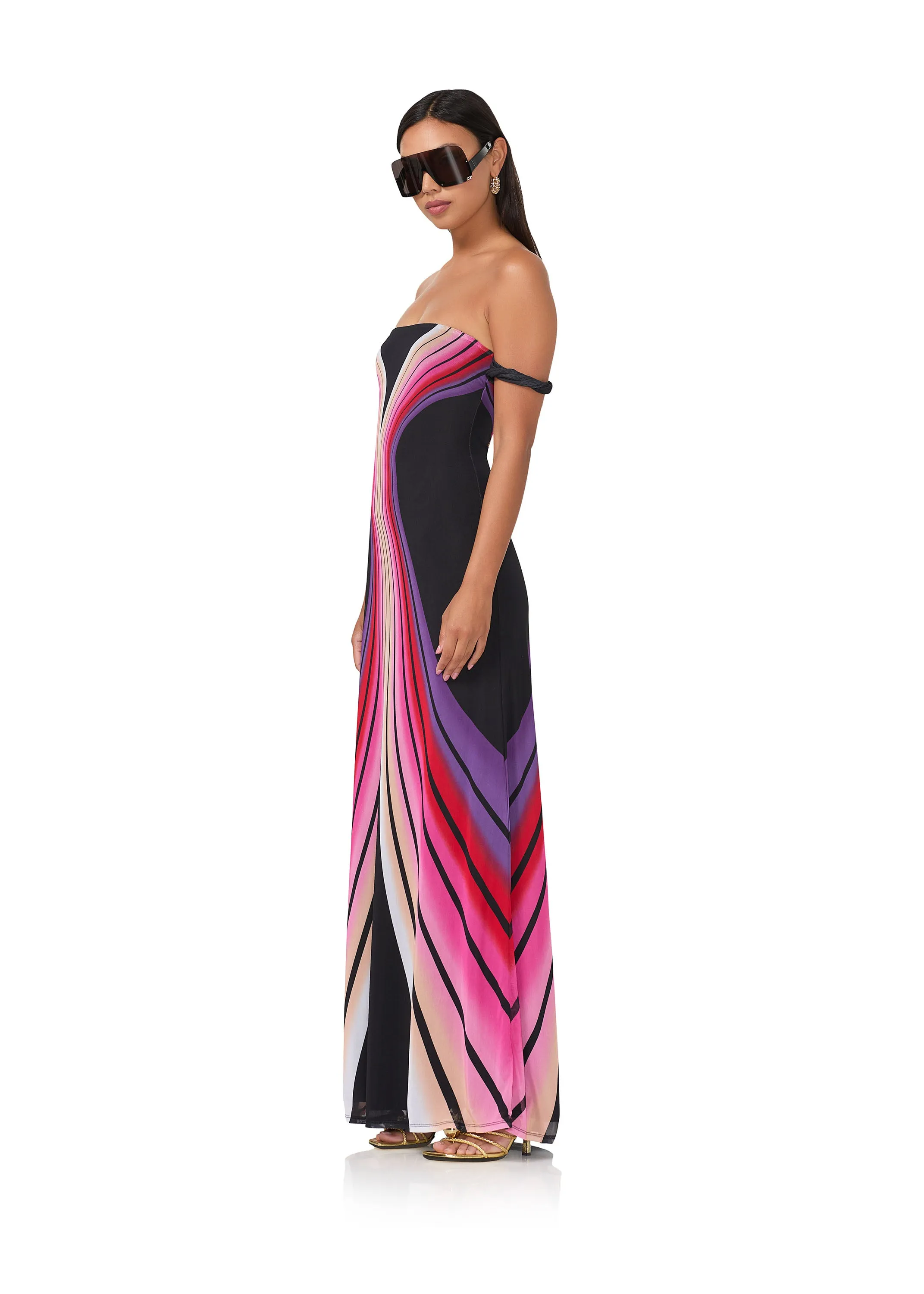 Barot Maxi Dress - Ombre Shadow sold by AFRM product image thumbnail 3