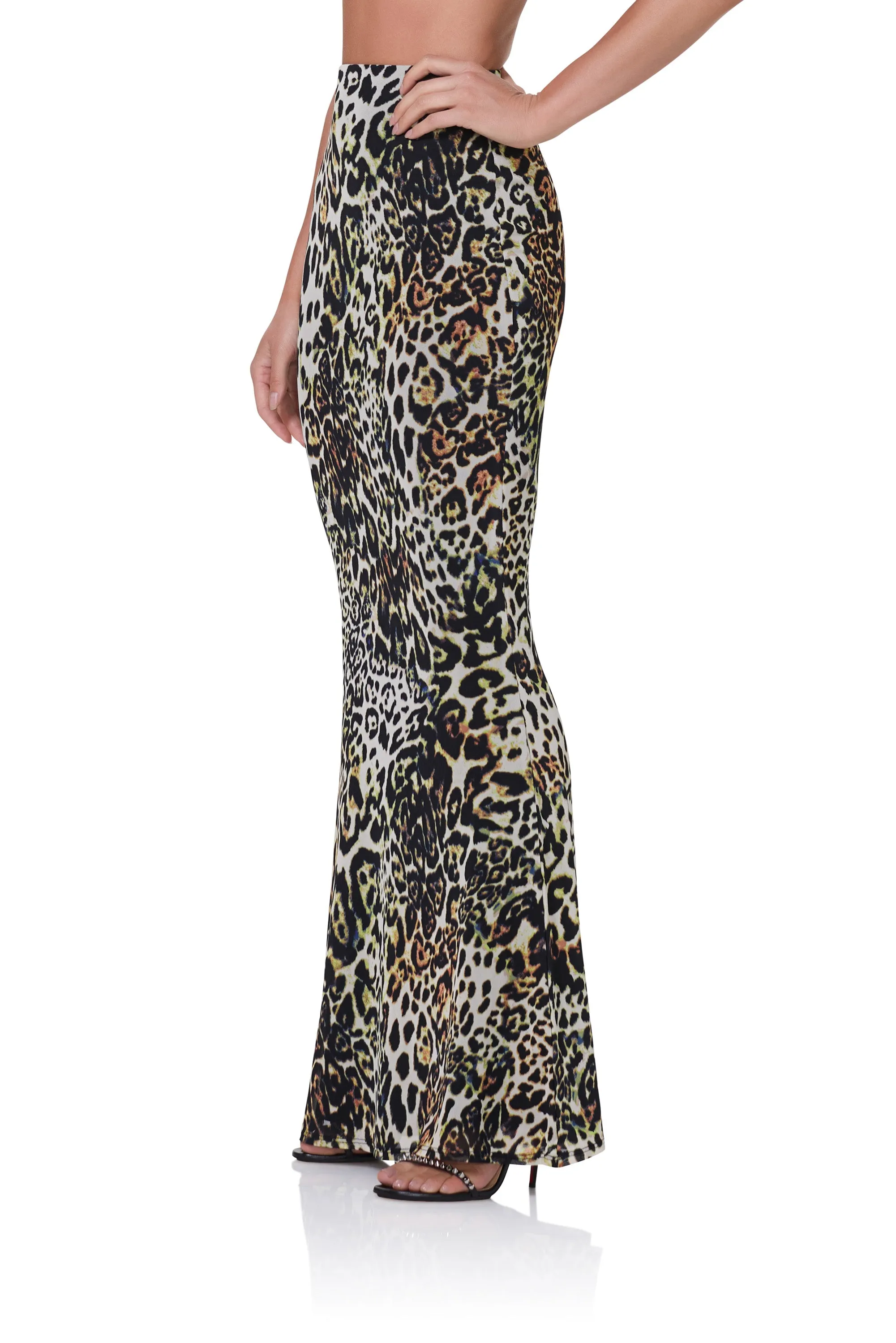 Tegan Maxi Skirt - Fall Animal sold by AFRM product image thumbnail 3