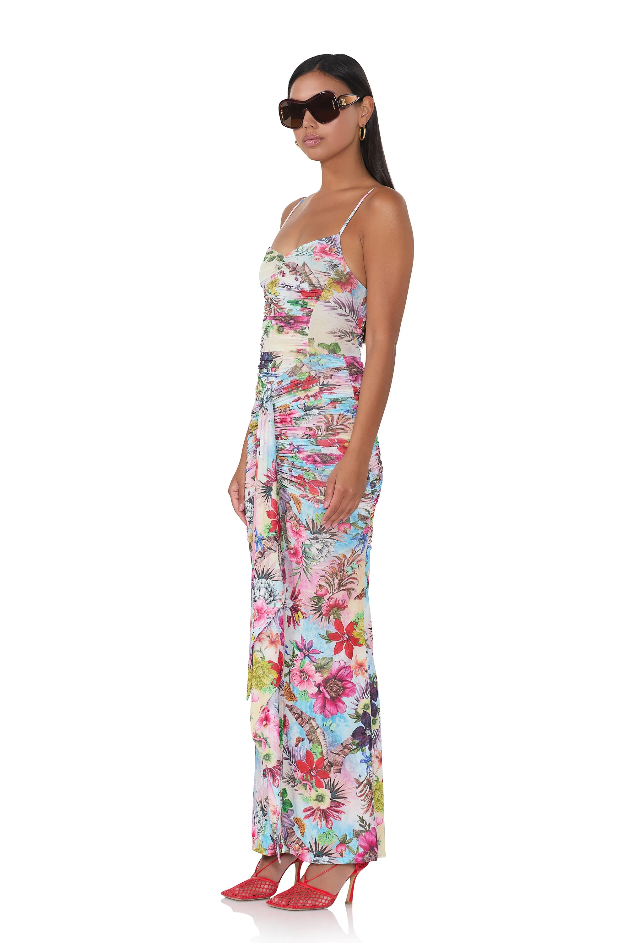 Azula Dress - Tropical Convo sold by AFRM product image thumbnail 3