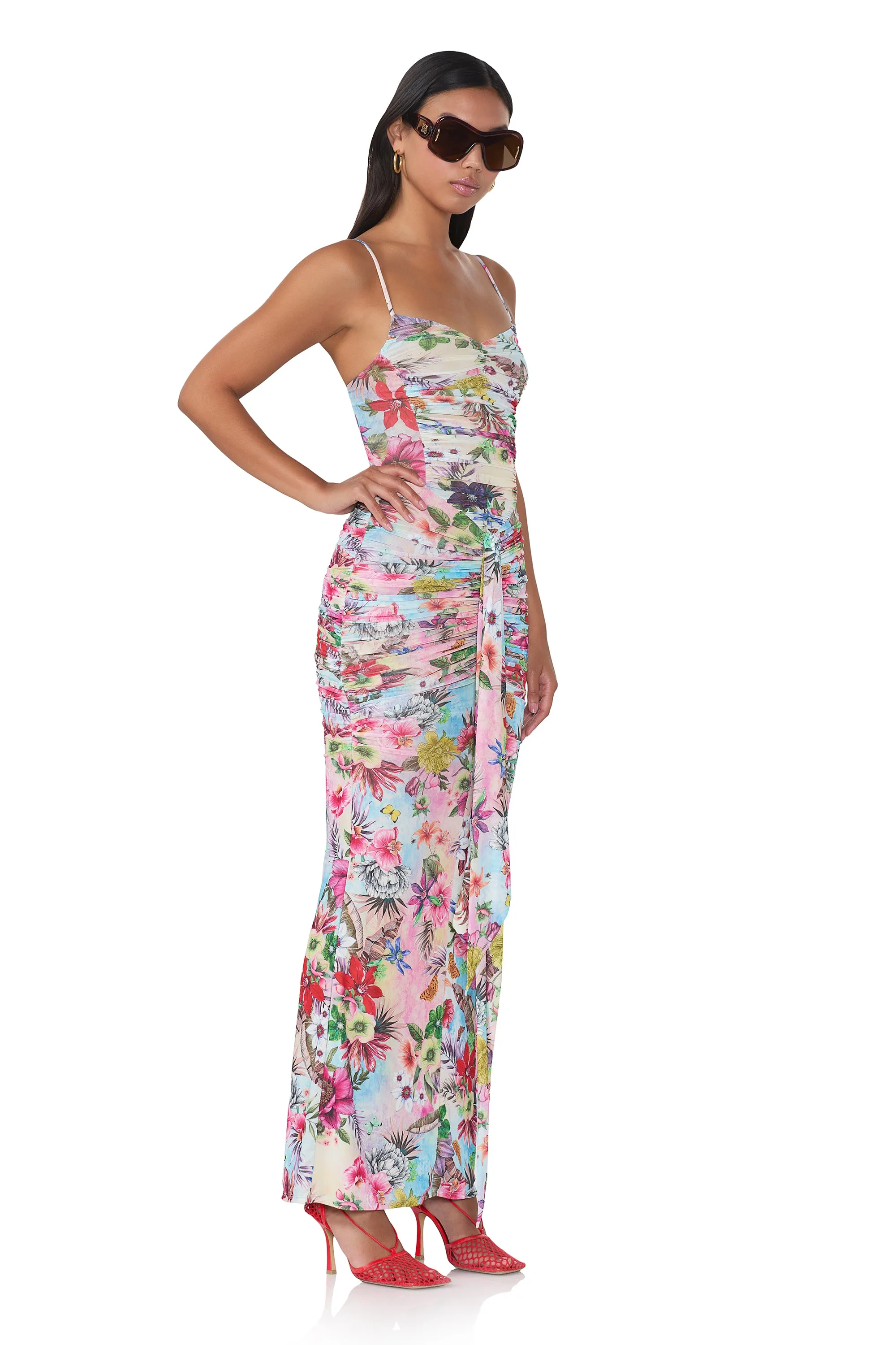 Azula Dress - Tropical Convo sold by AFRM product image thumbnail 2