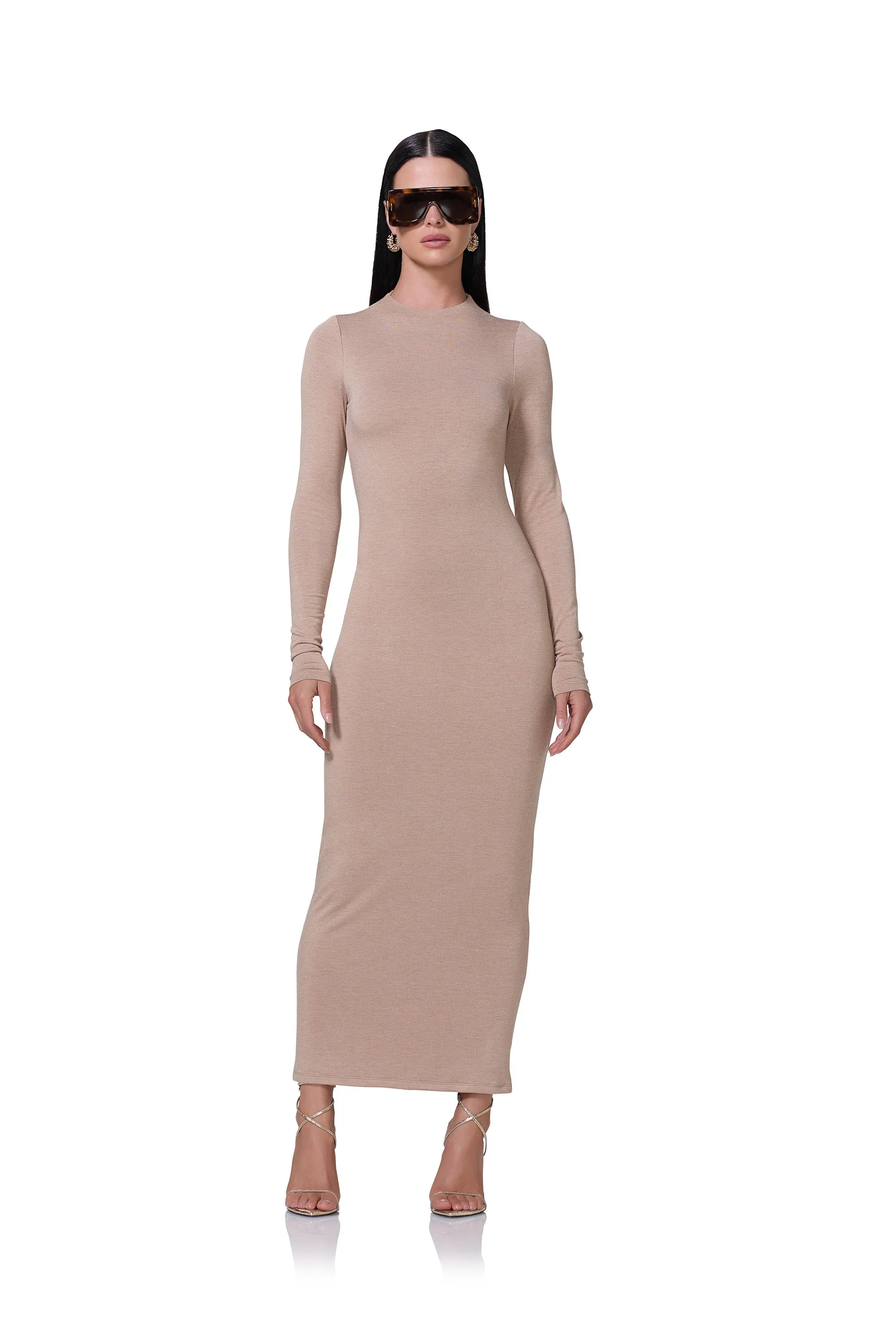 Juniper Dress - Heather Taupe sold by AFRM