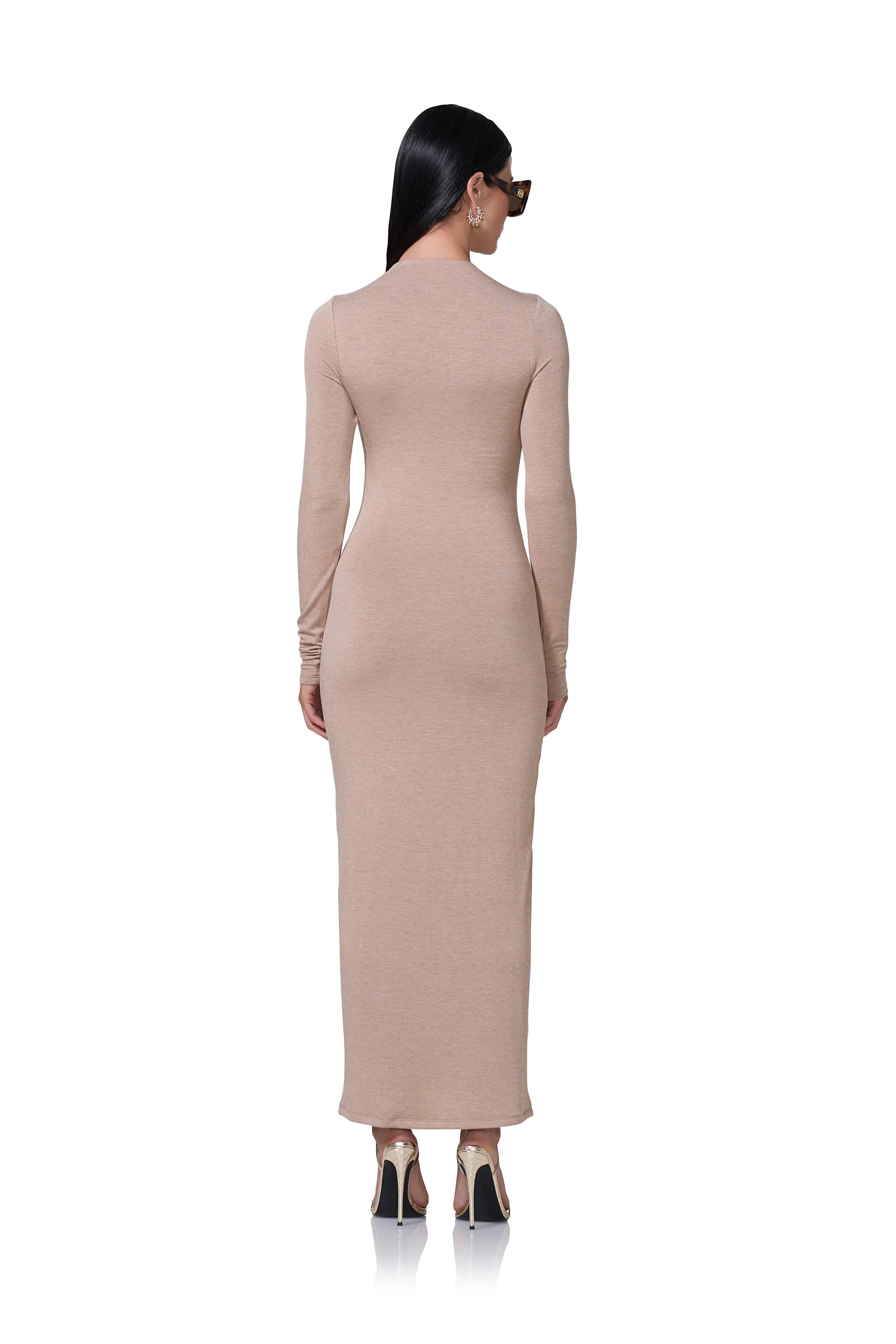 Juniper Dress - Heather Taupe sold by AFRM product image thumbnail 4