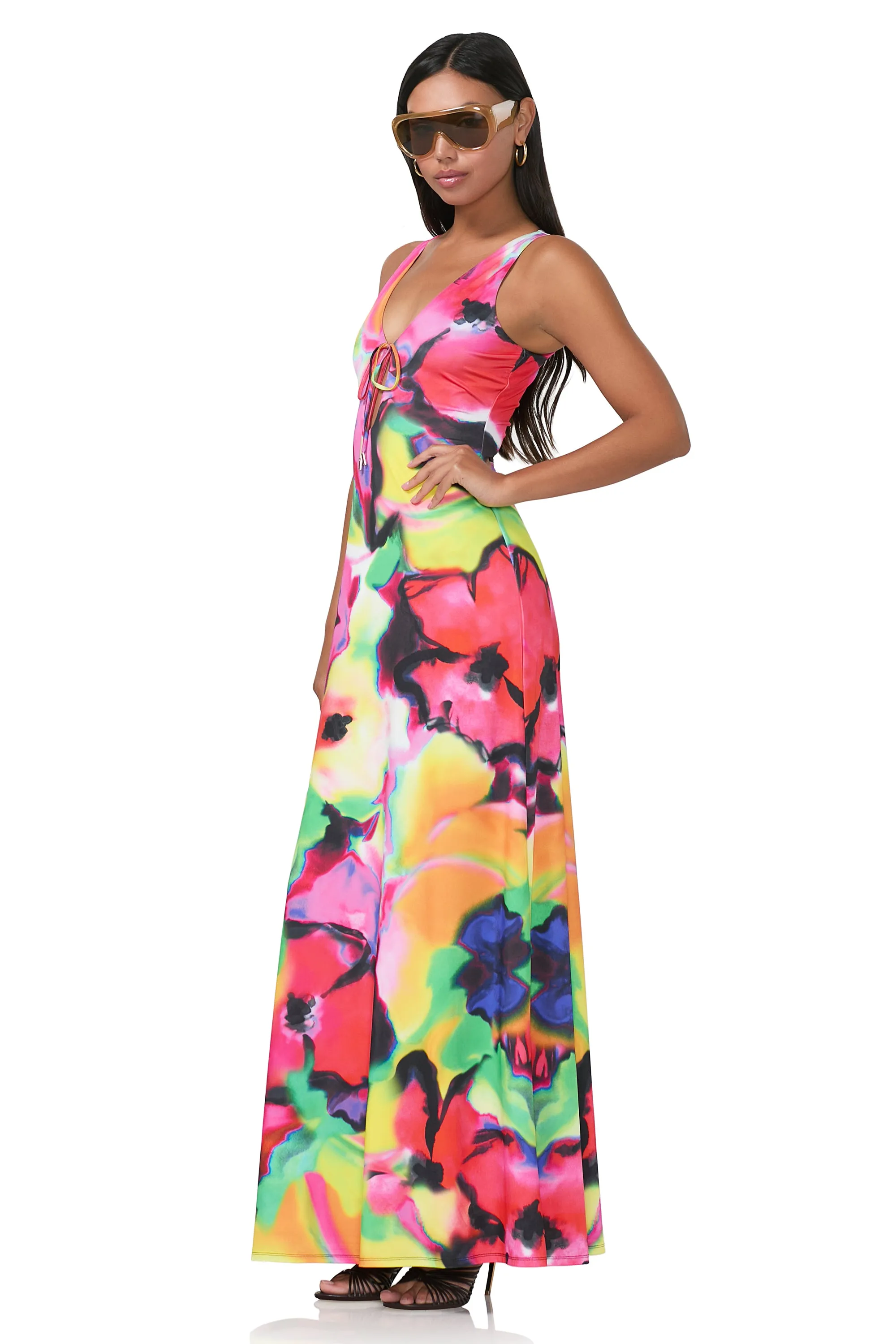 Selena Maxi Dress - Spray Floral sold by AFRM product image thumbnail 2