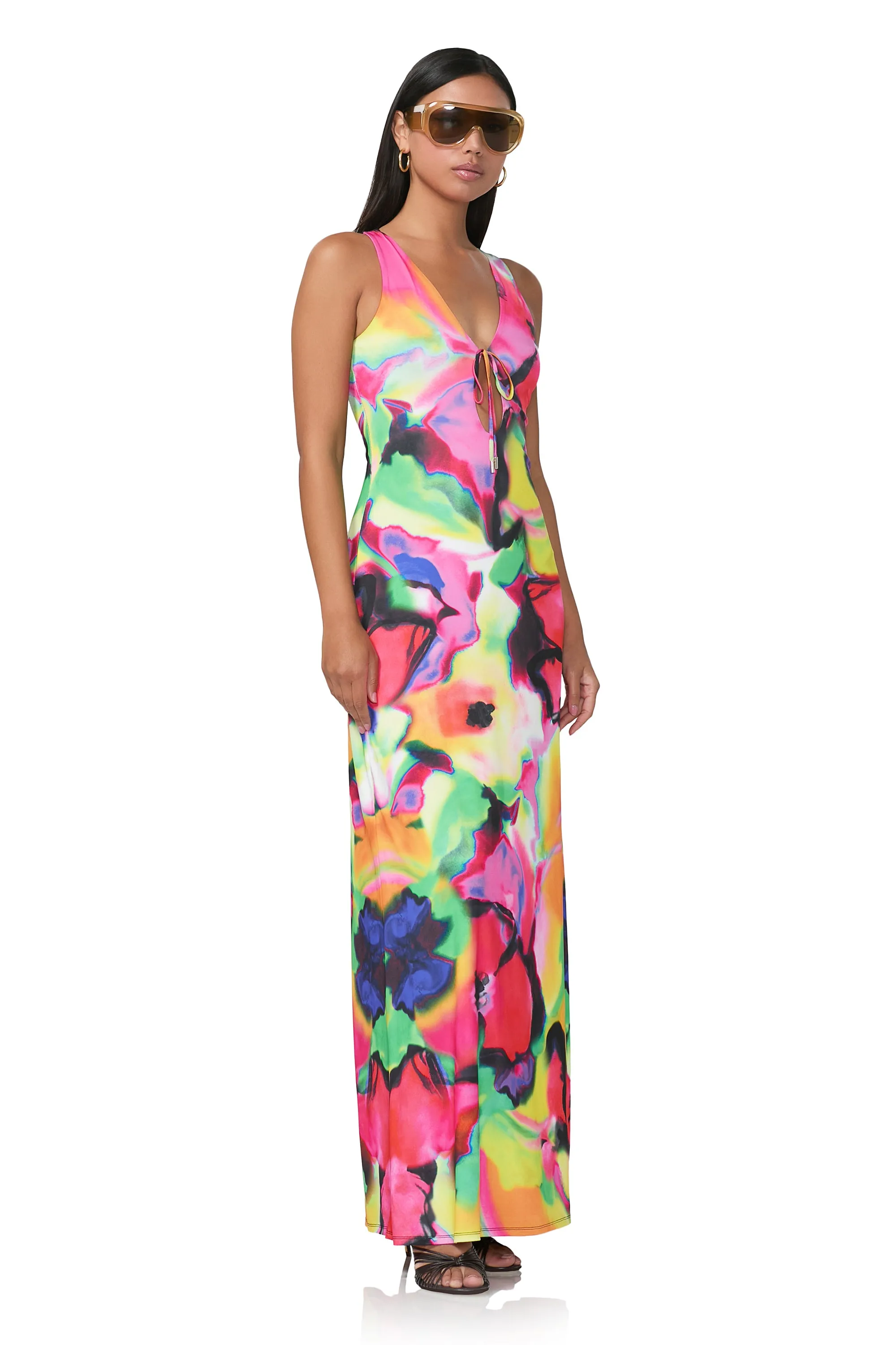 Selena Maxi Dress - Spray Floral sold by AFRM product image thumbnail 3