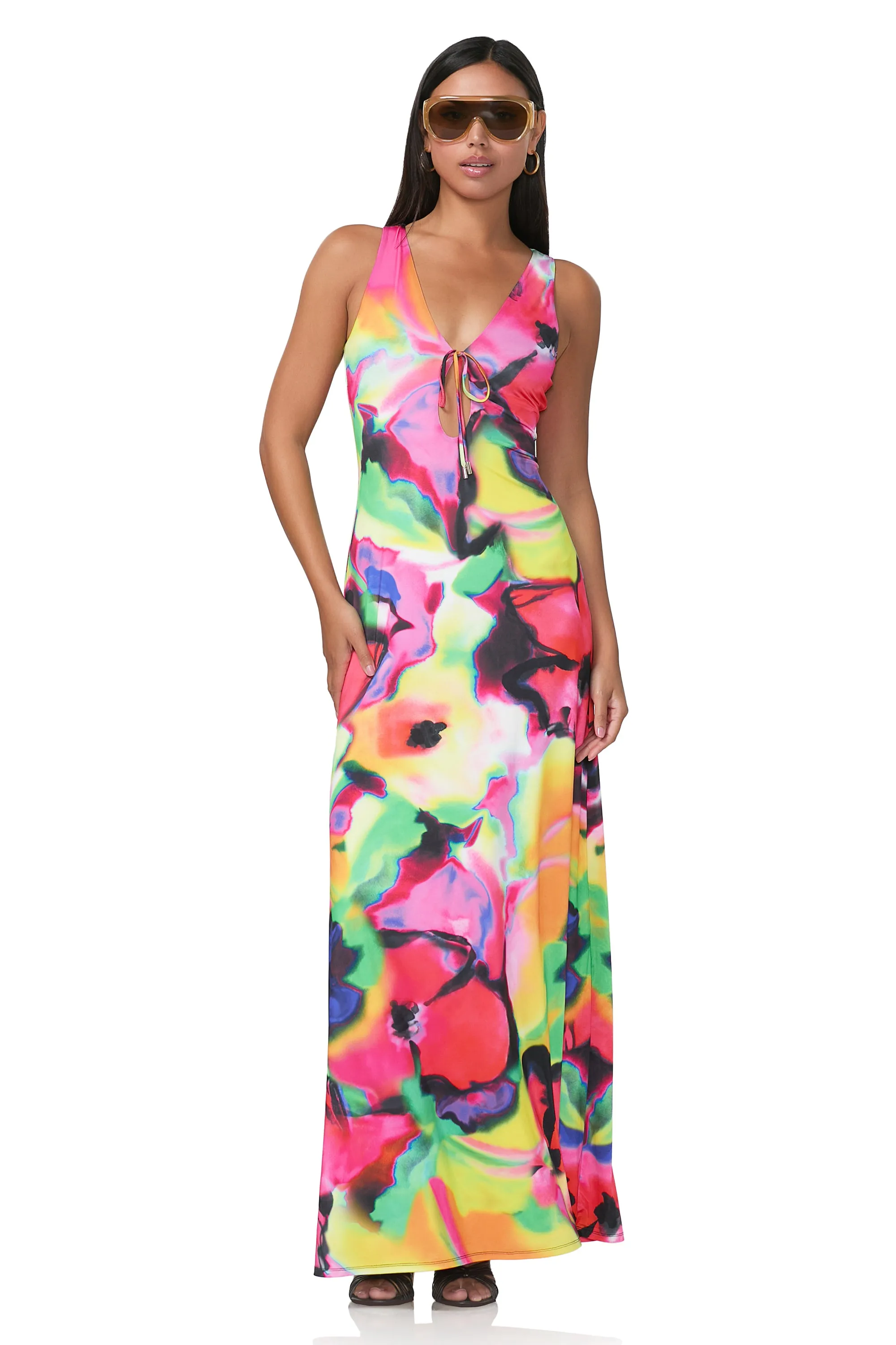 Selena Maxi Dress - Spray Floral sold by AFRM