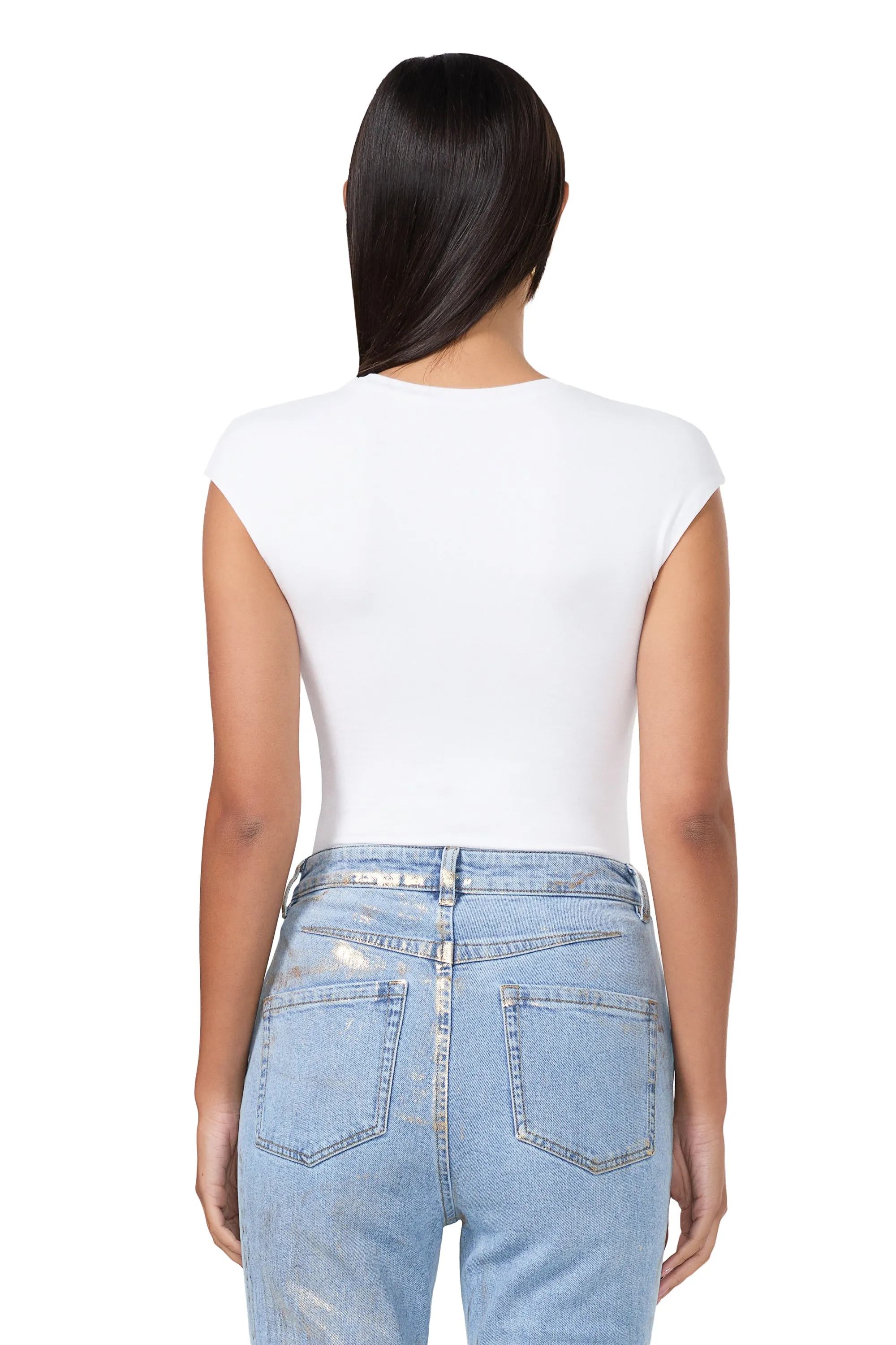 Nina Top - Bright White sold by AFRM product image thumbnail 4