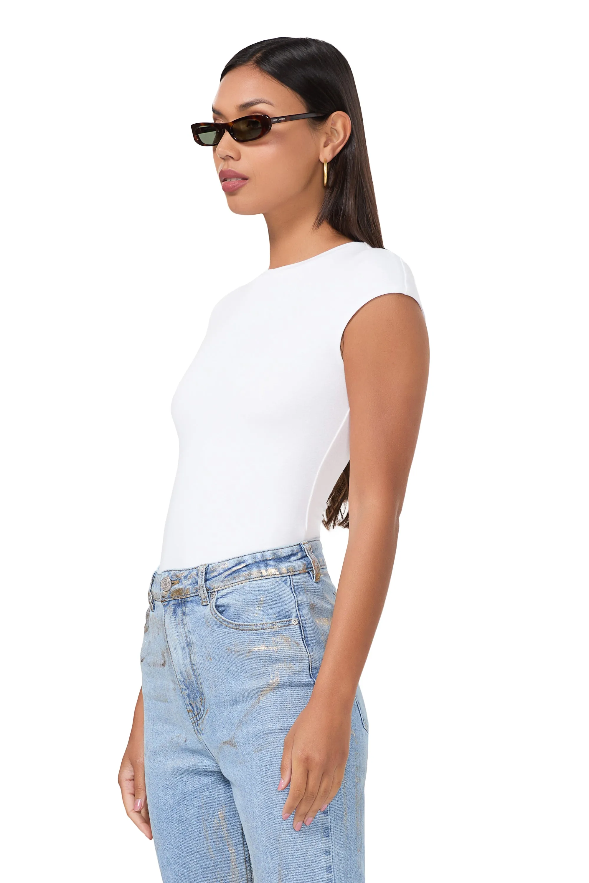 Nina Top - Bright White sold by AFRM product image thumbnail 2