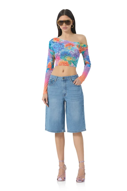 Bria Top - Neon Botanical made by AFRM