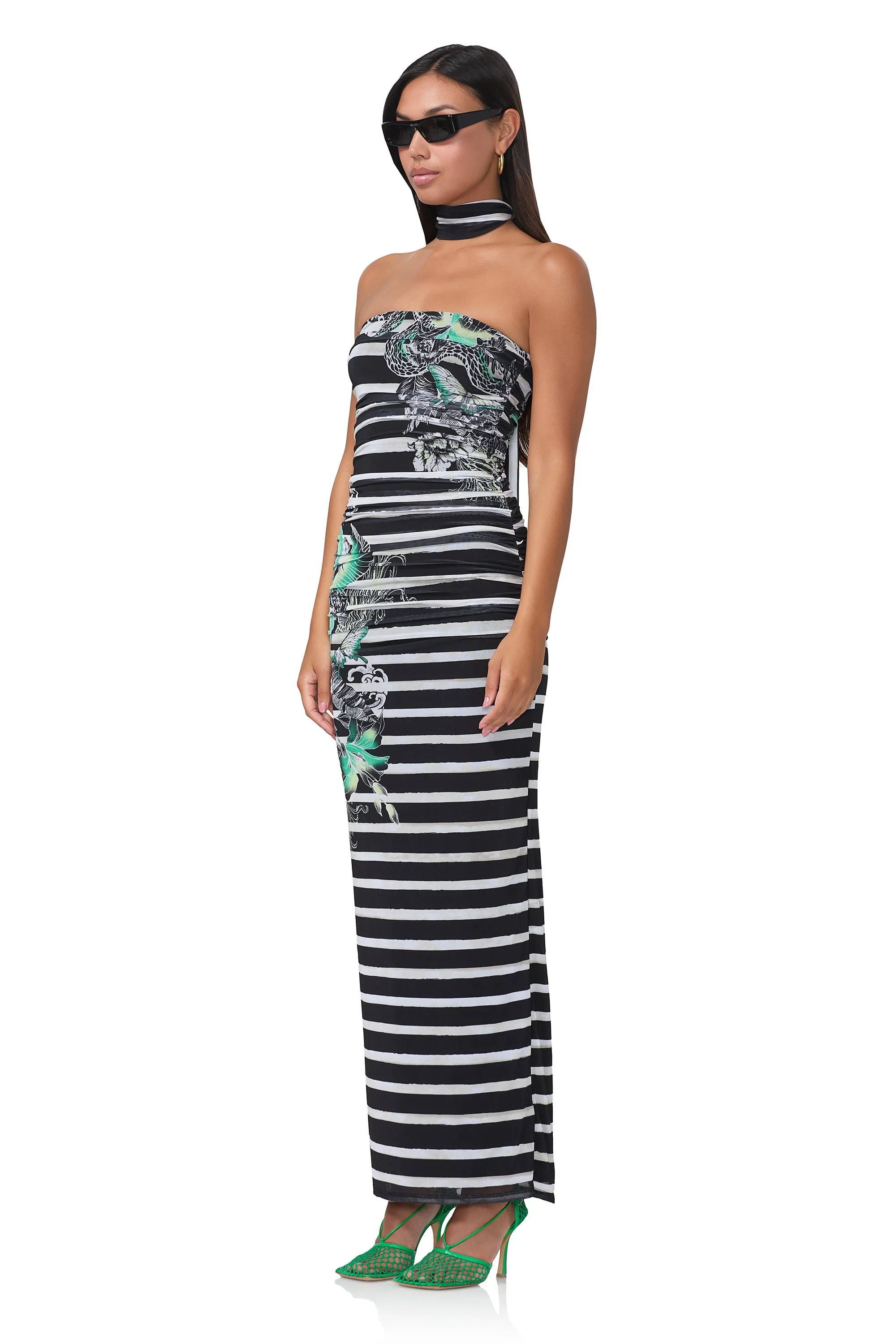 Ira Dress - Tattoo Stripe sold by AFRM product image thumbnail 2