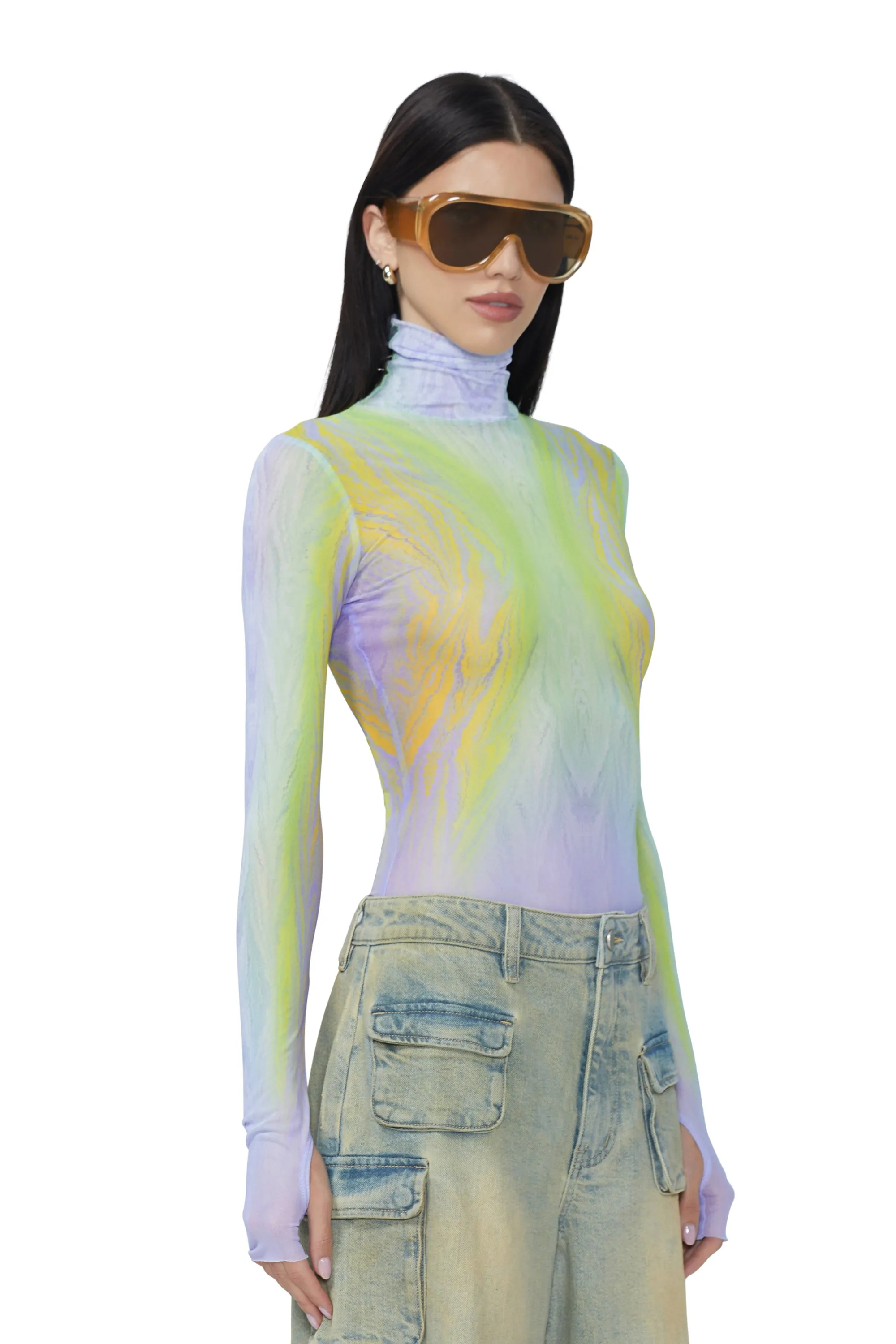 Zadie Top - Placed Citrus Swirl sold by AFRM product image thumbnail 4
