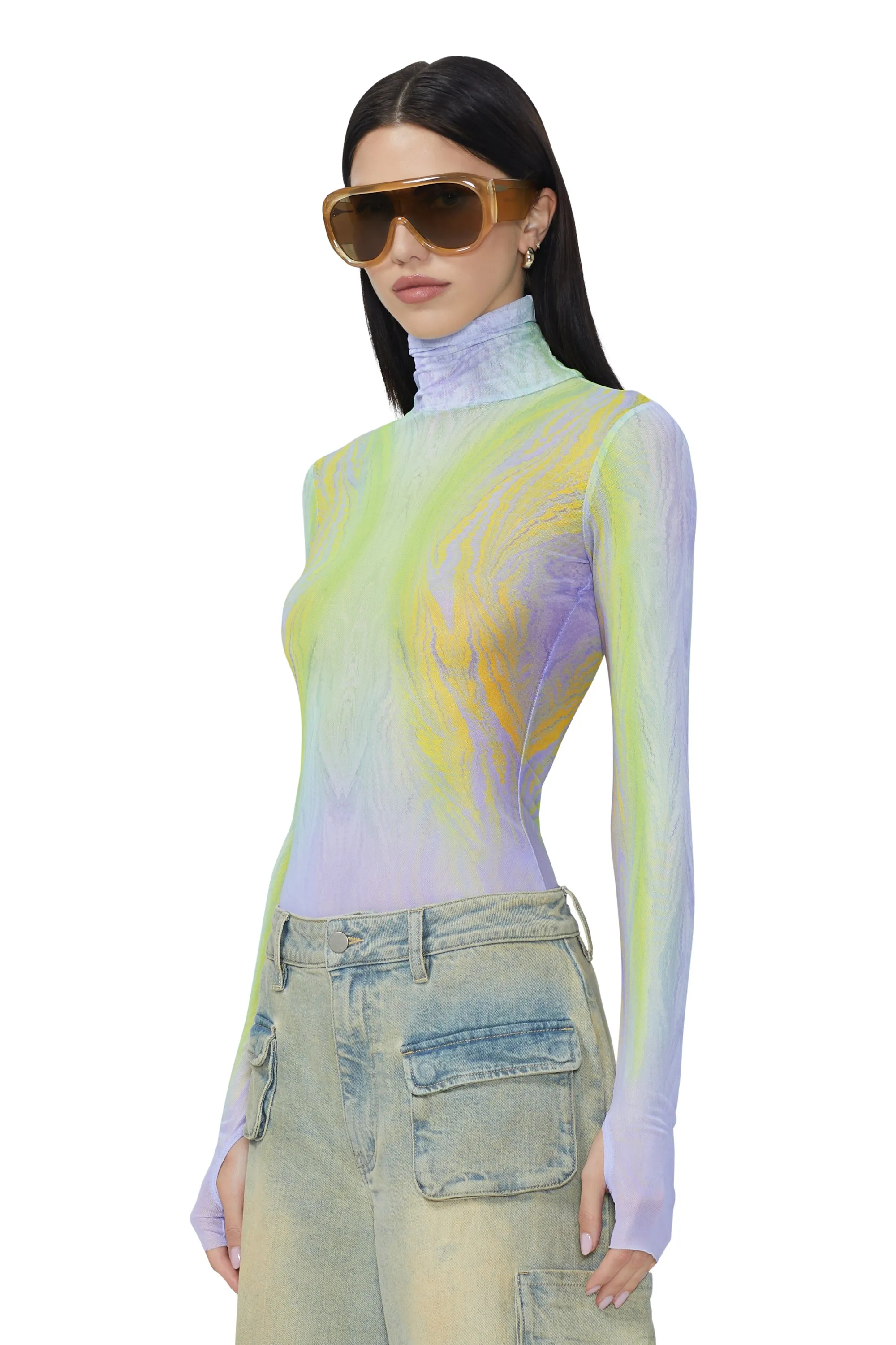 Zadie Top - Placed Citrus Swirl sold by AFRM product image thumbnail 3