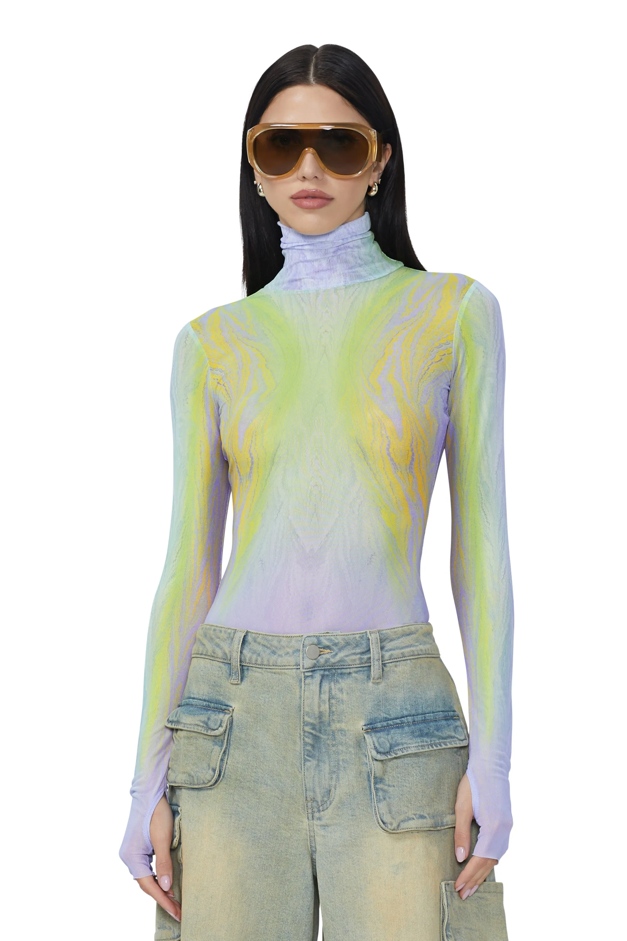 Zadie Top - Placed Citrus Swirl sold by AFRM product image thumbnail 2