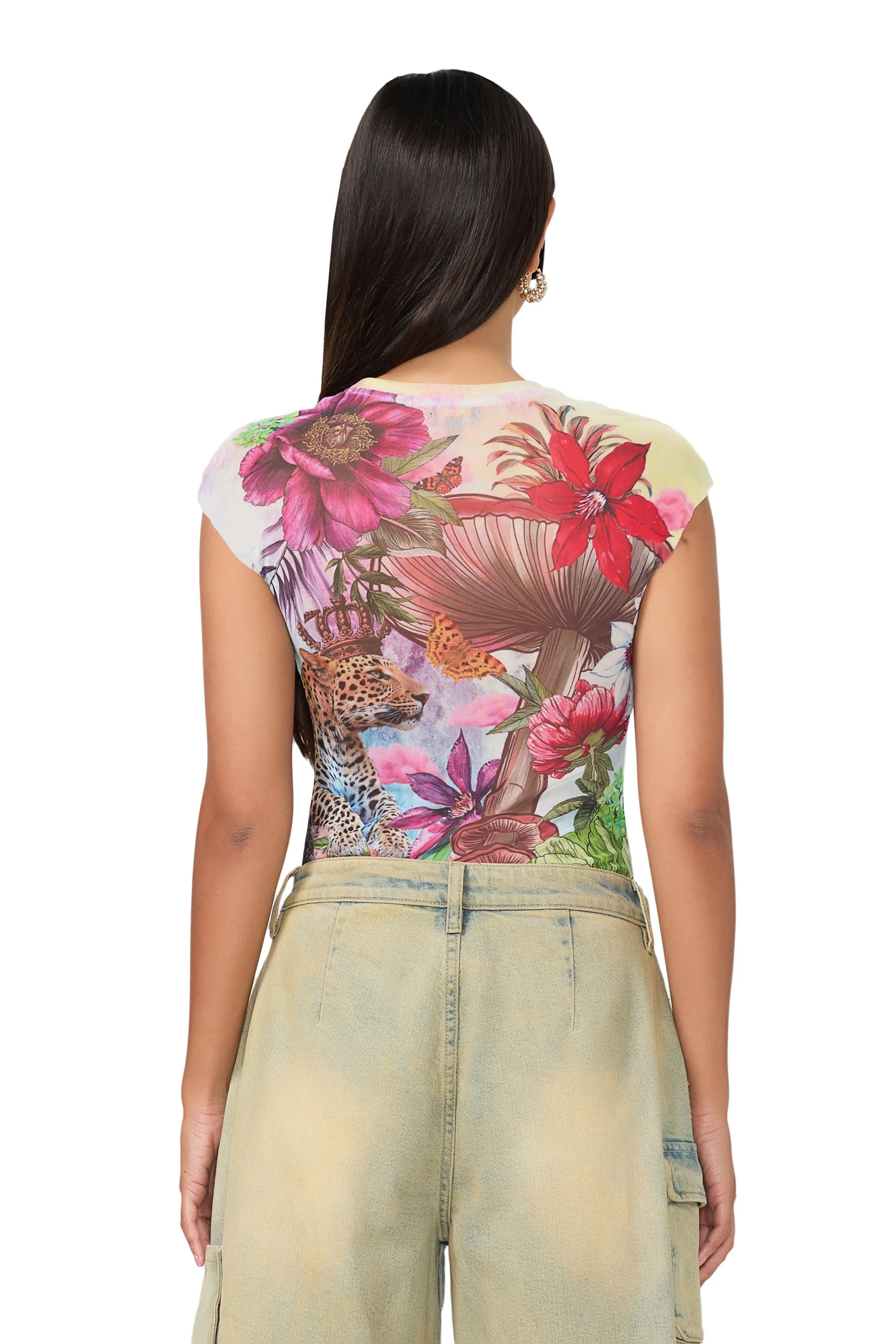 Nina Top - Placed Tropical sold by AFRM product image thumbnail 4