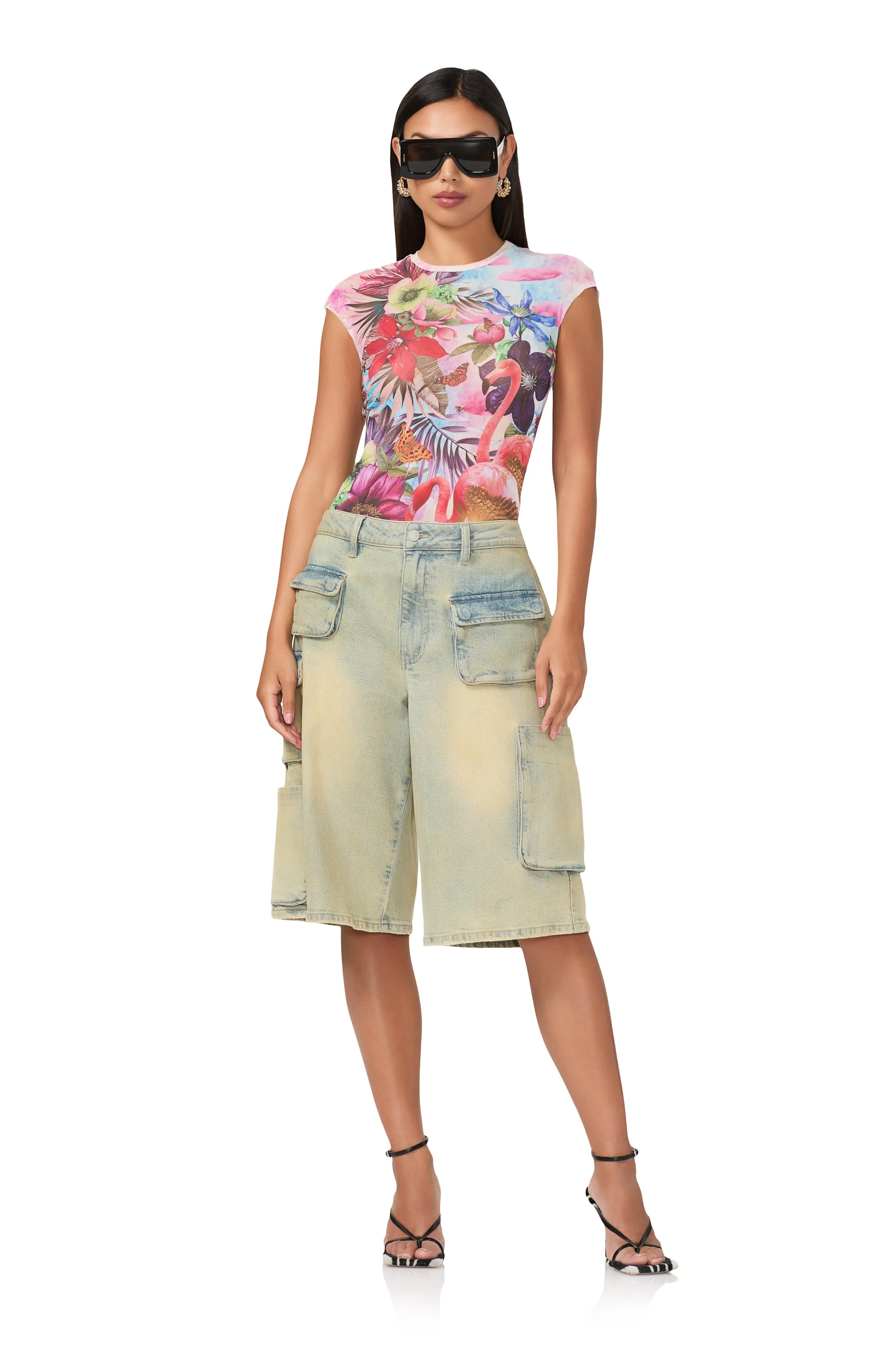 Nina Top - Placed Tropical sold by AFRM