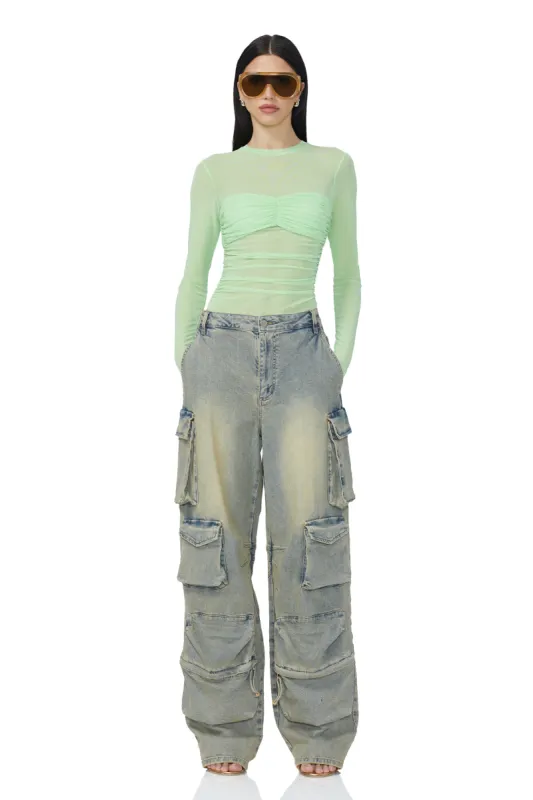 Parker Baggy Cargo Pant - Mellow Tint Wash sold by AFRM