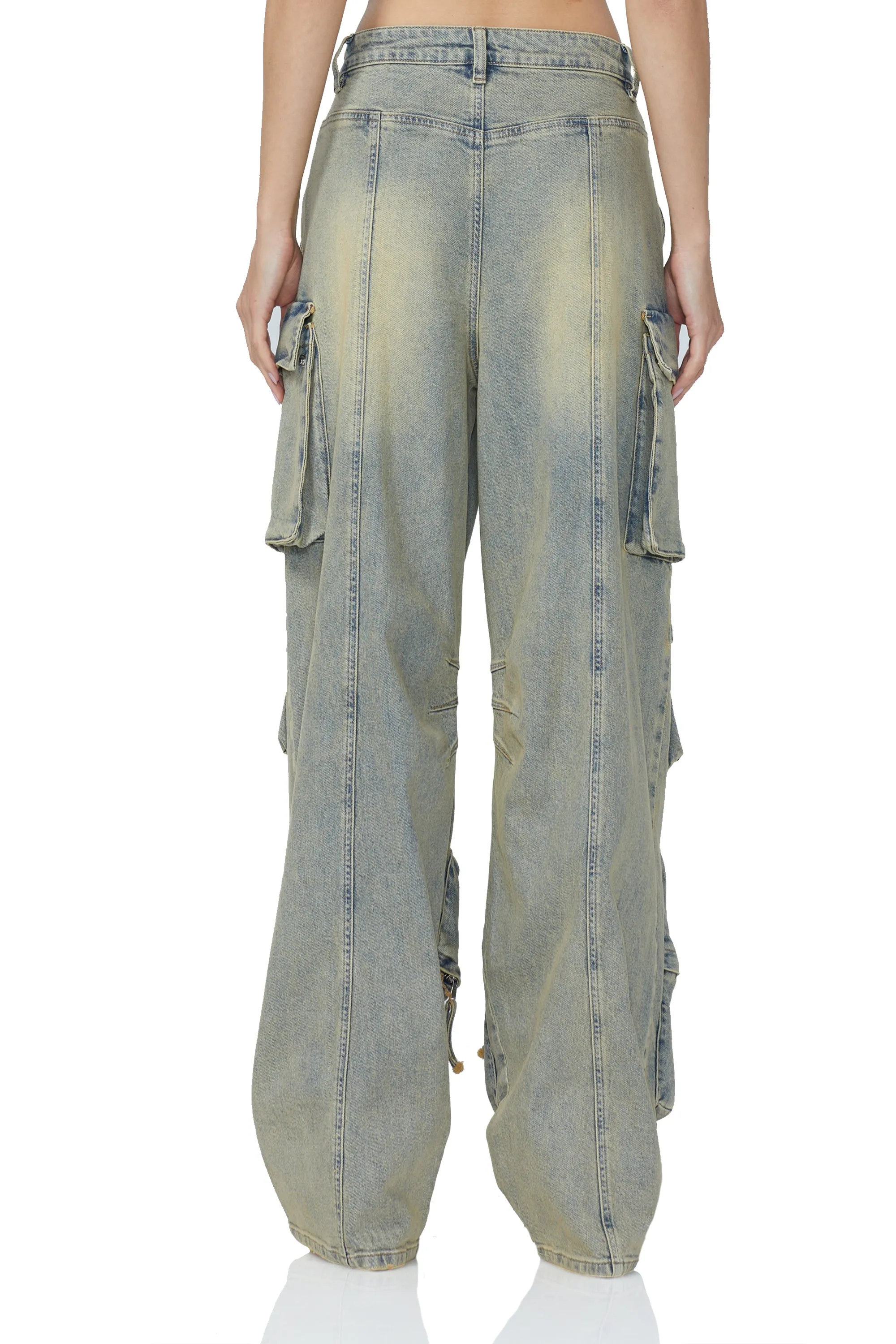 Parker Baggy Cargo Pant - Mellow Tint Wash sold by AFRM product image thumbnail 5
