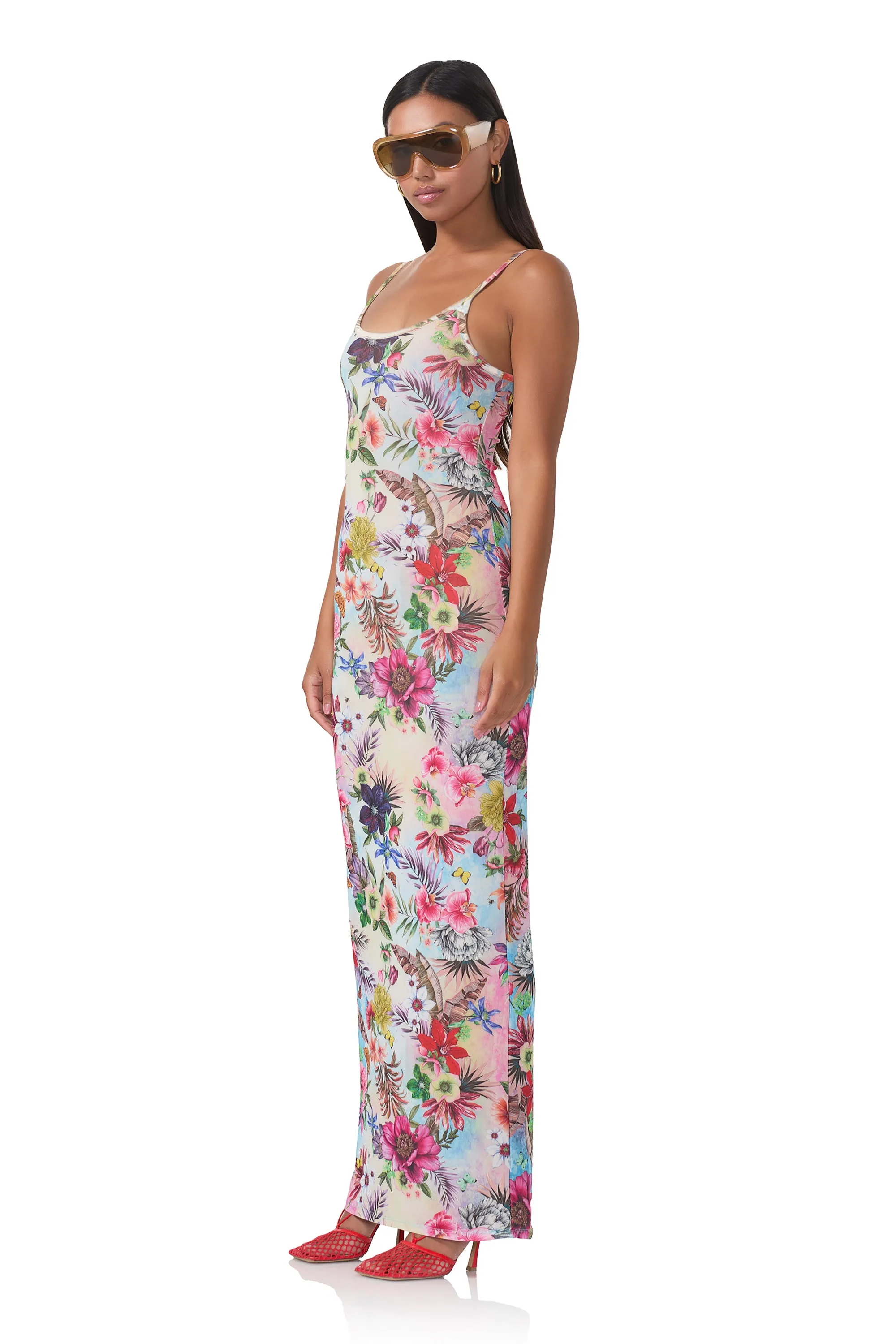 Ashlyn Tank Dress - Tropical Convo sold by AFRM product image thumbnail 3
