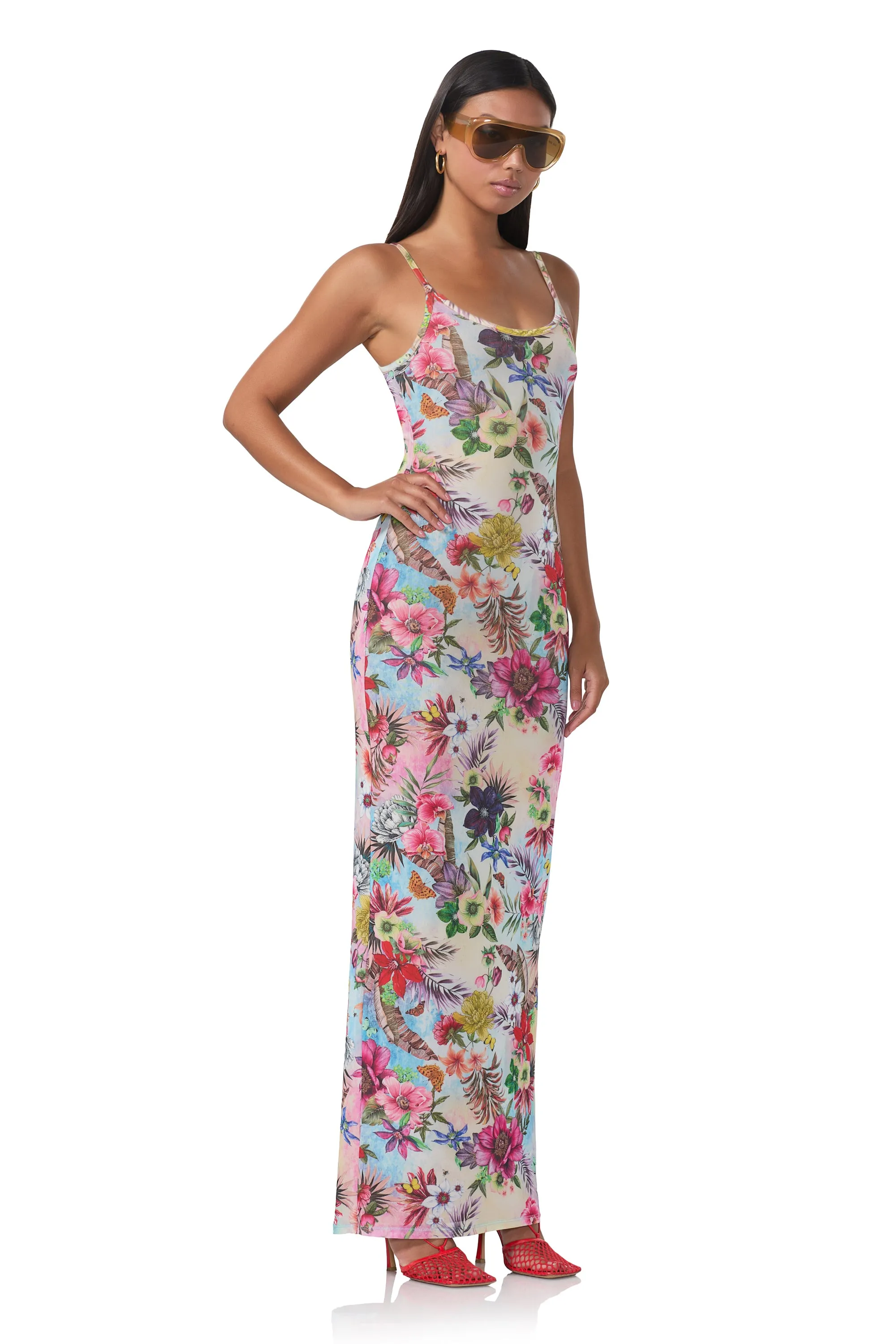 Ashlyn Tank Dress - Tropical Convo sold by AFRM product image thumbnail 2