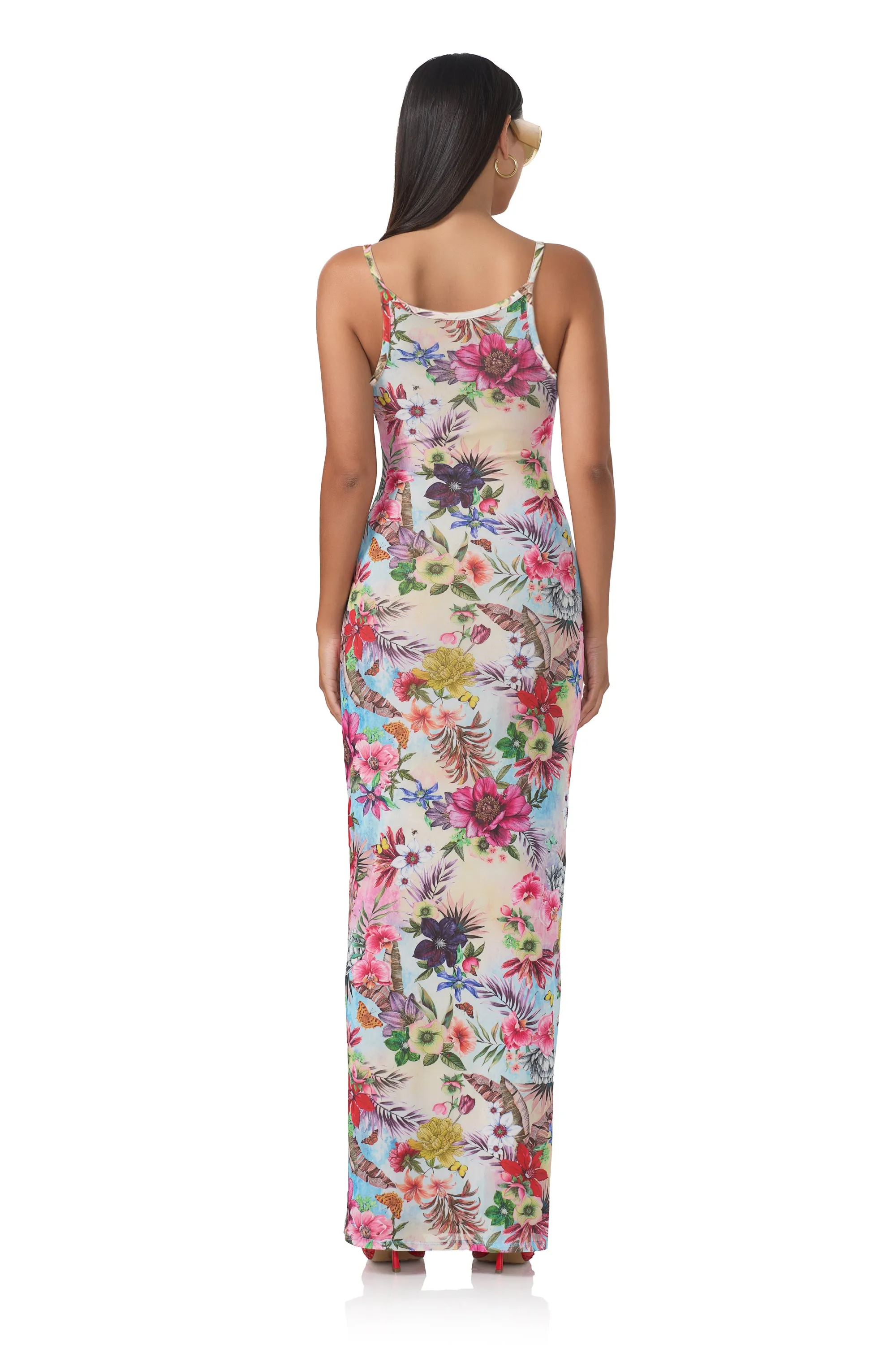 Ashlyn Tank Dress - Tropical Convo sold by AFRM product image thumbnail 4