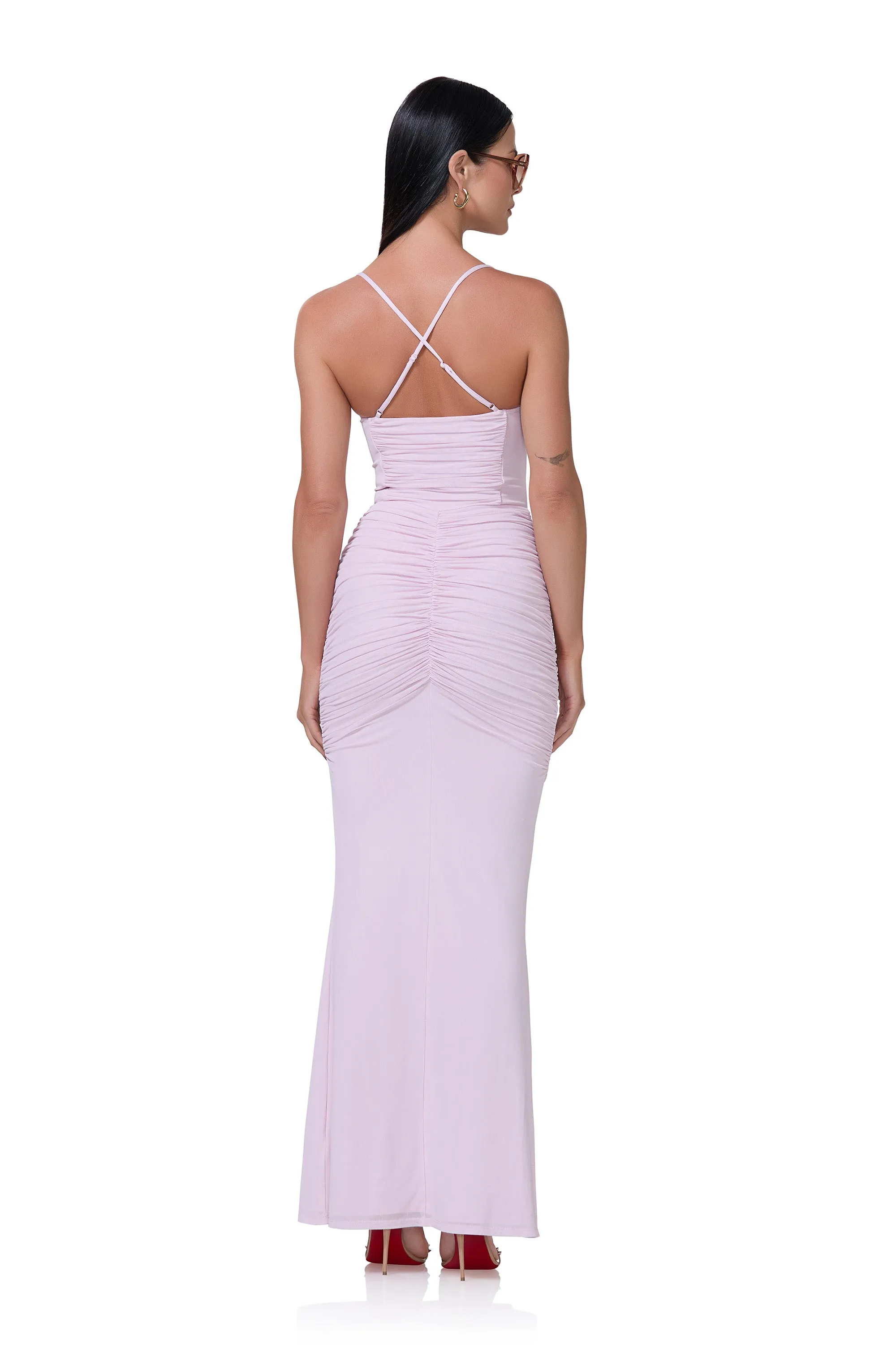 Azula Dress - Lilac Snow sold by AFRM product image thumbnail 4