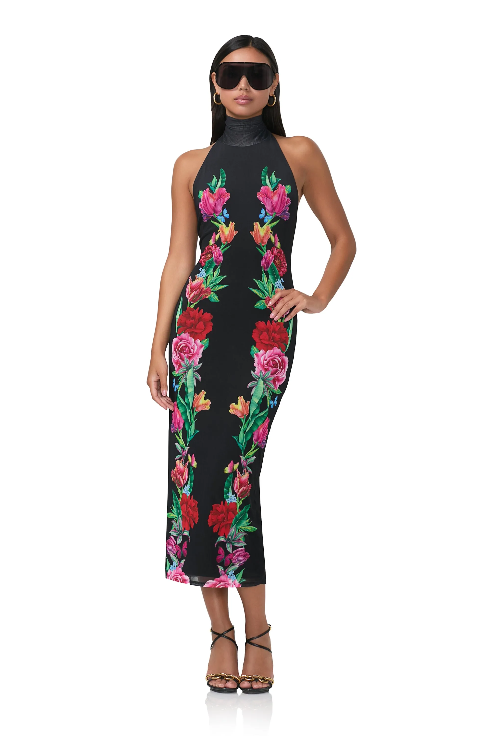 Olimpia Midi Dress - Body Floral sold by AFRM