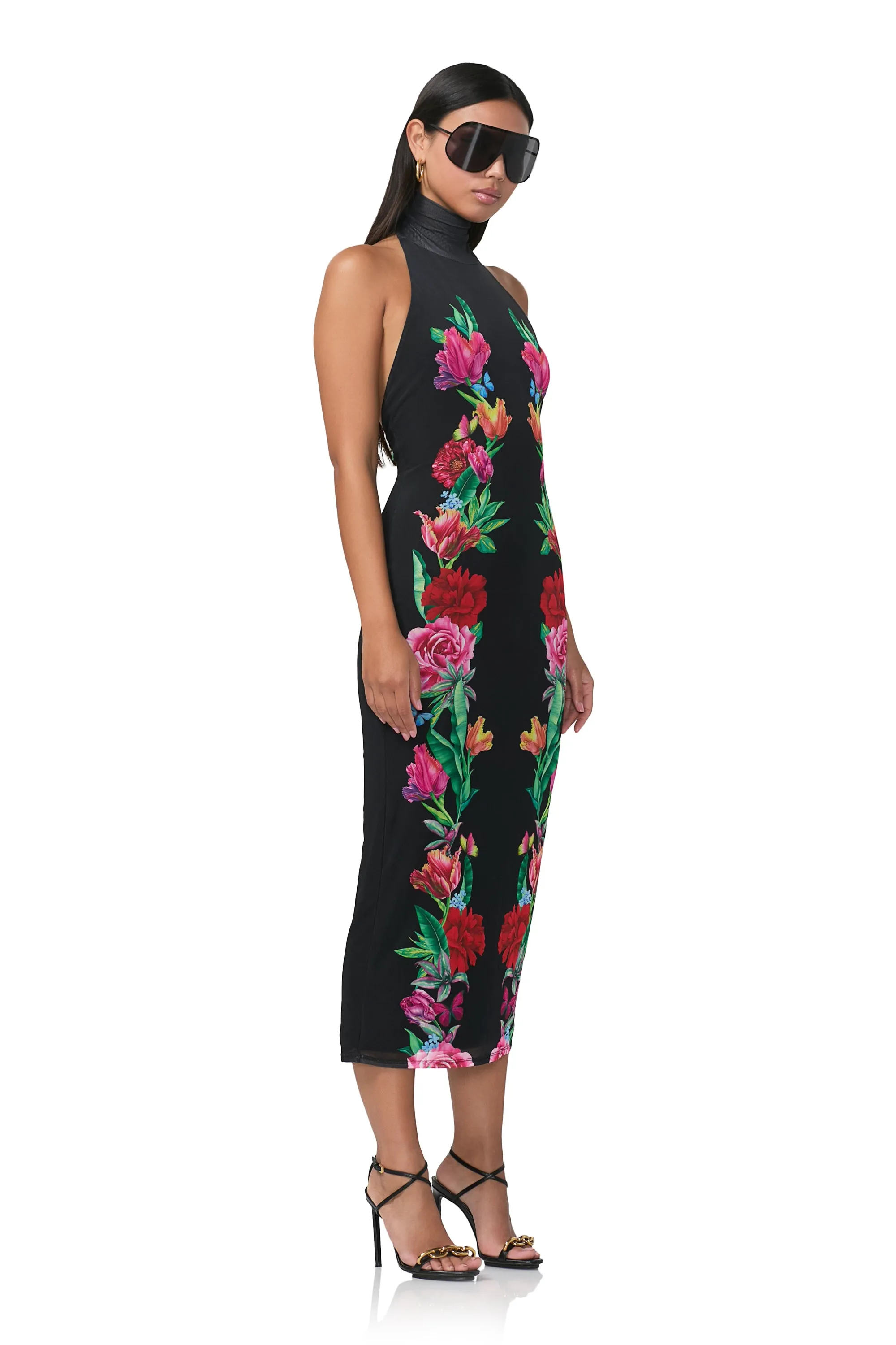 Olimpia Midi Dress - Body Floral sold by AFRM product image thumbnail 3