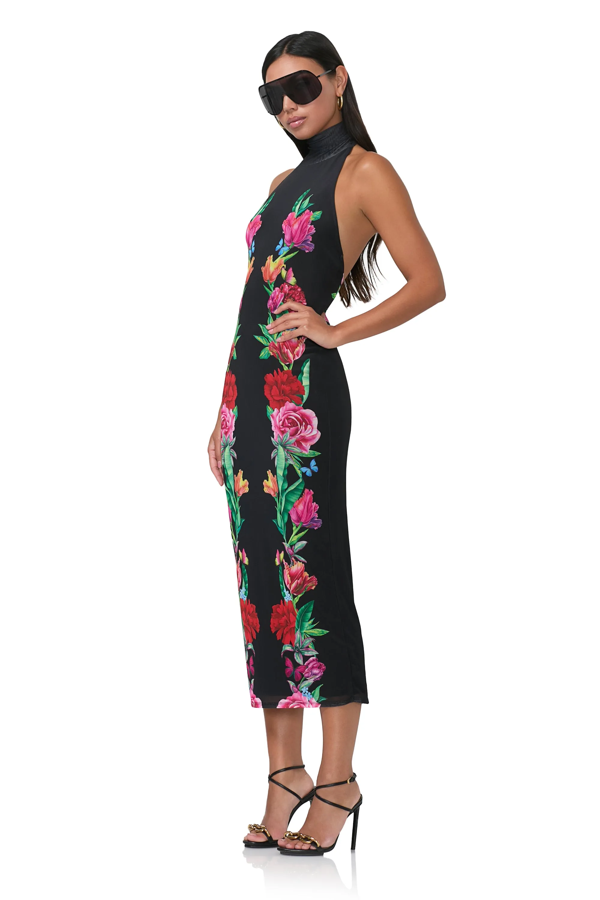Olimpia Midi Dress - Body Floral sold by AFRM product image thumbnail 2