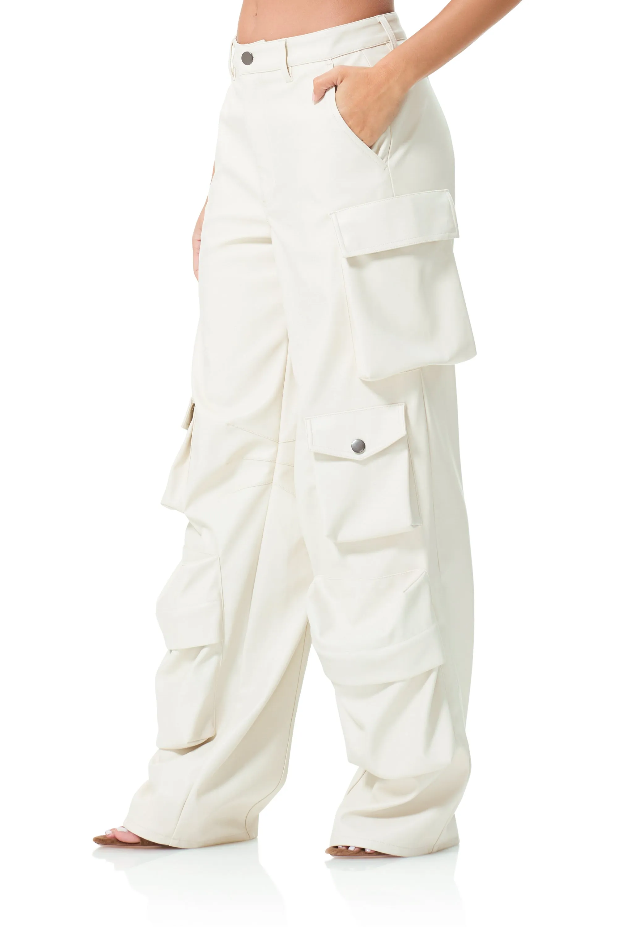 Parker Baggy Cargo Pant - Ivory sold by AFRM product image thumbnail 4