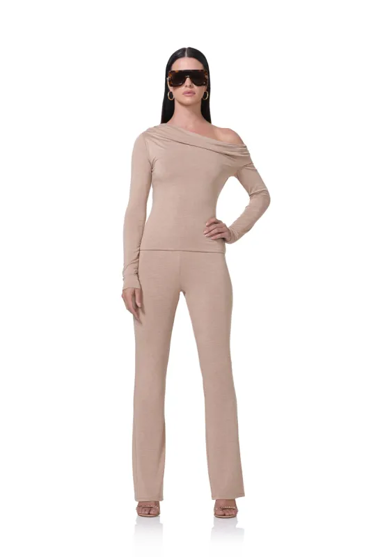 Bria Top - Heather Taupe sold by AFRM