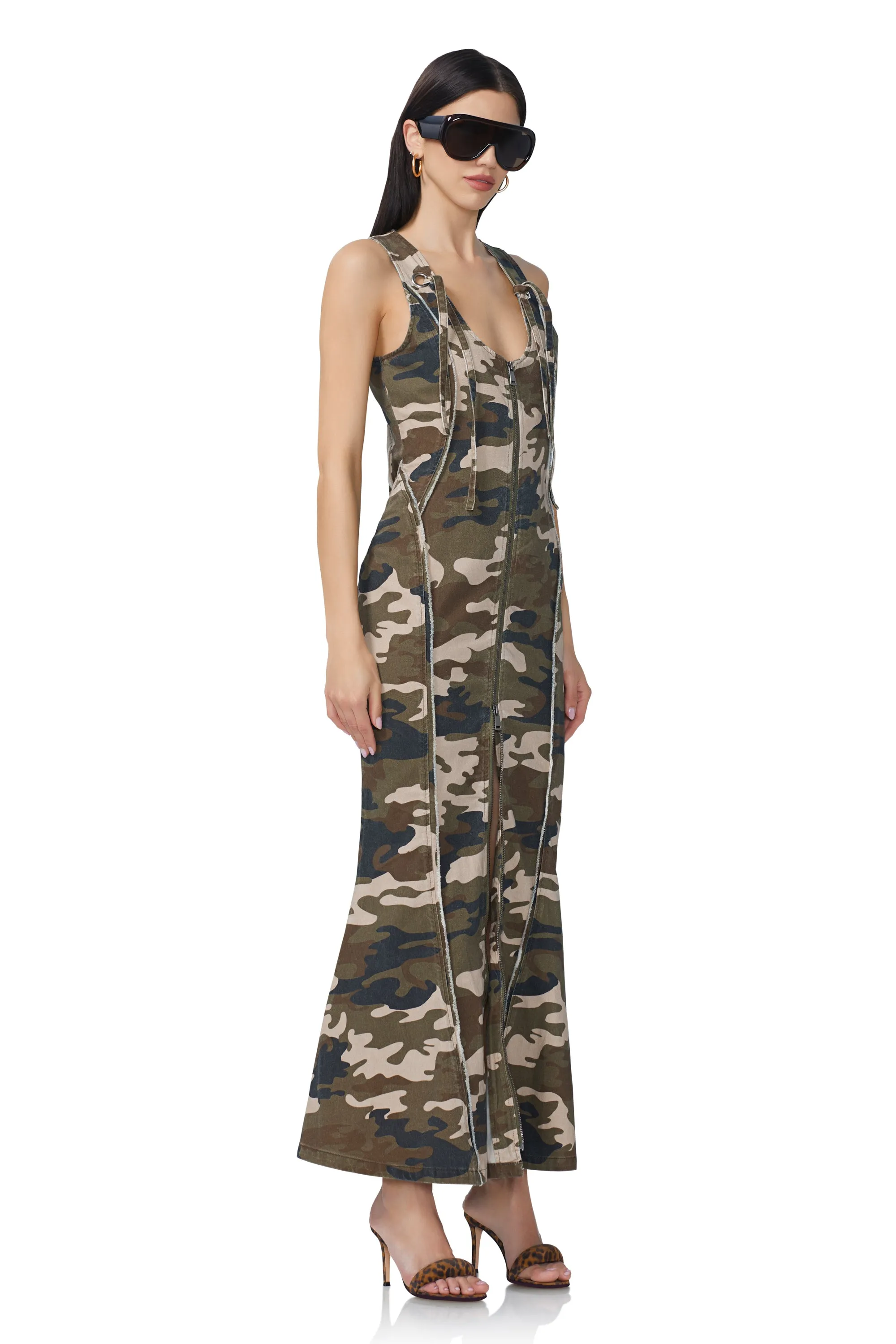 Maisie Maxi Dress - Woodland Camo sold by AFRM product image thumbnail 2