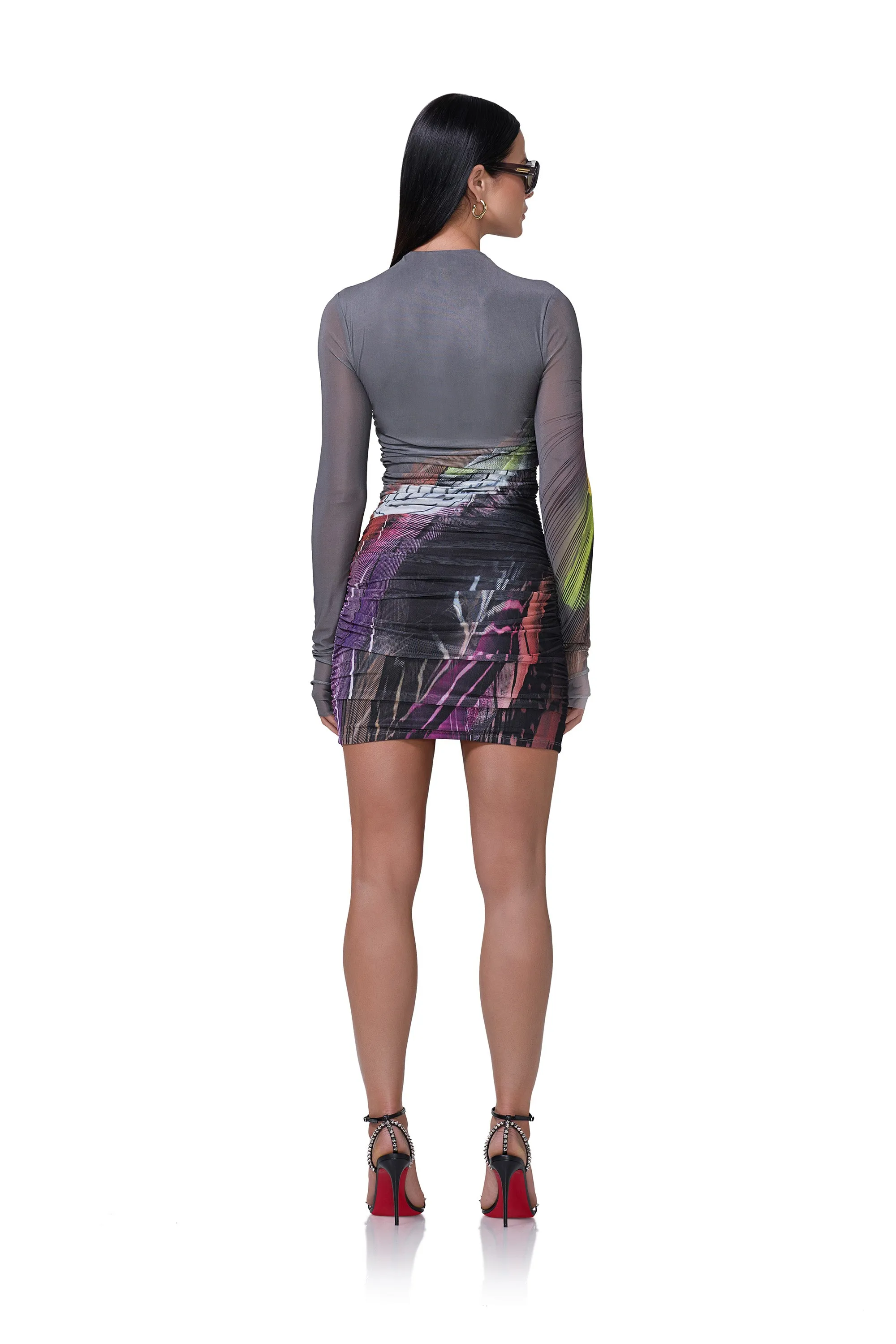 Darcie Dress - Dark Feather sold by AFRM product image thumbnail 4
