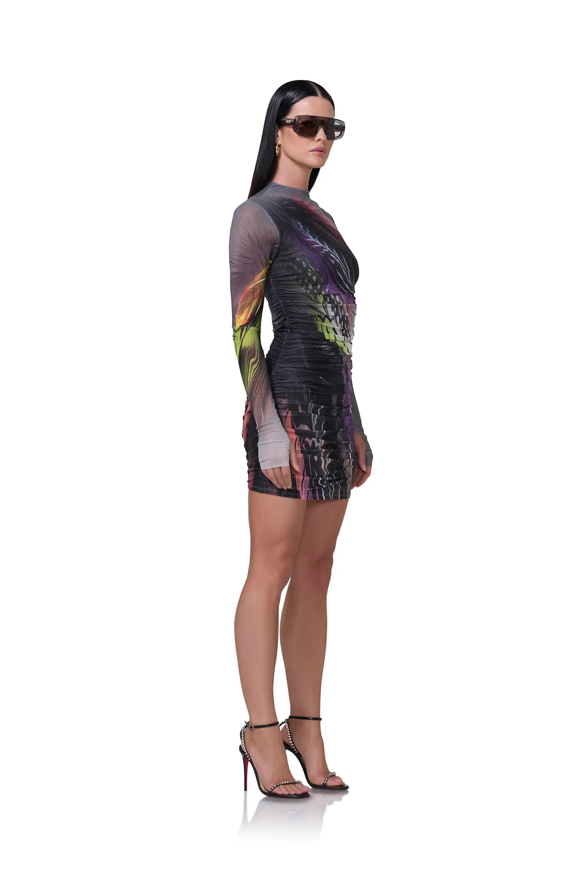 Darcie Dress - Dark Feather sold by AFRM product image thumbnail 3
