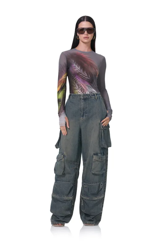 Kaylee Top - Dark Feather sold by AFRM