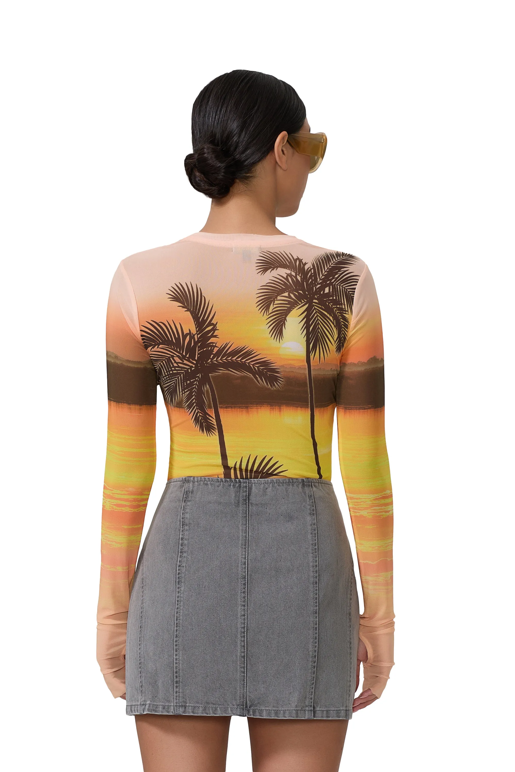 Kaylee Top - Sunrise Palms sold by AFRM product image thumbnail 4
