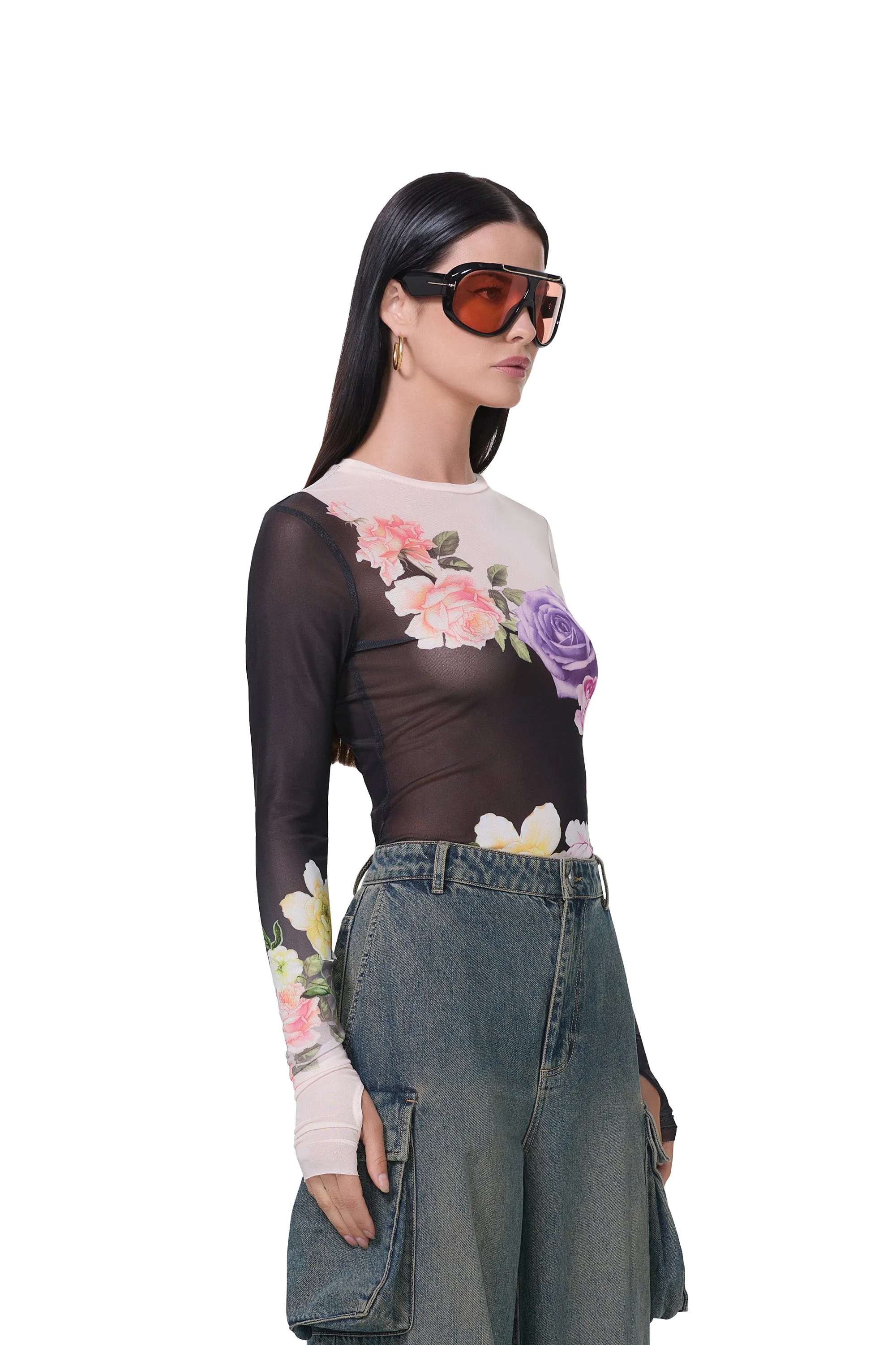 Kaylee Top - Colorblock Floral sold by AFRM product image thumbnail 3
