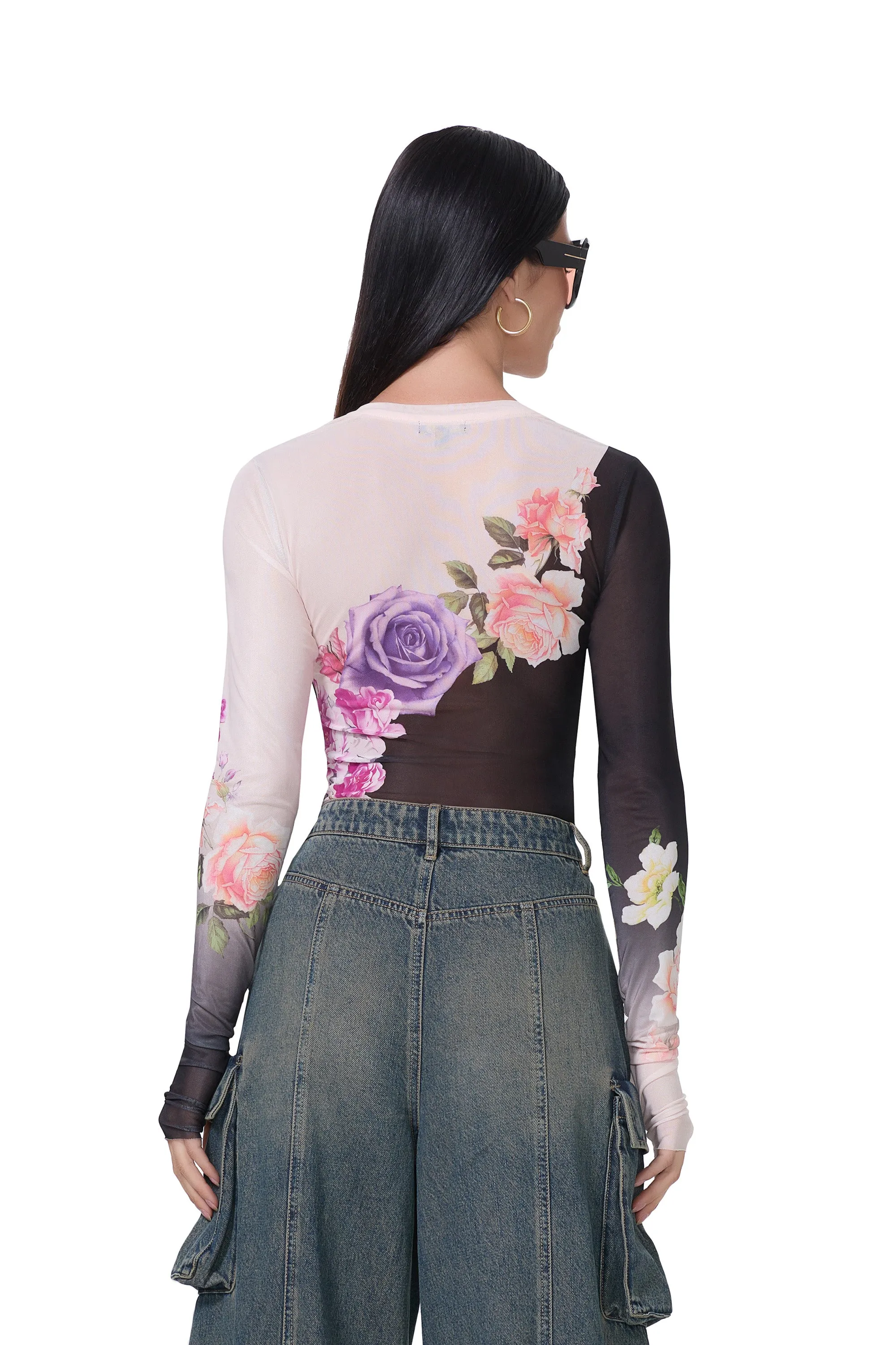 Kaylee Top - Colorblock Floral sold by AFRM product image thumbnail 4