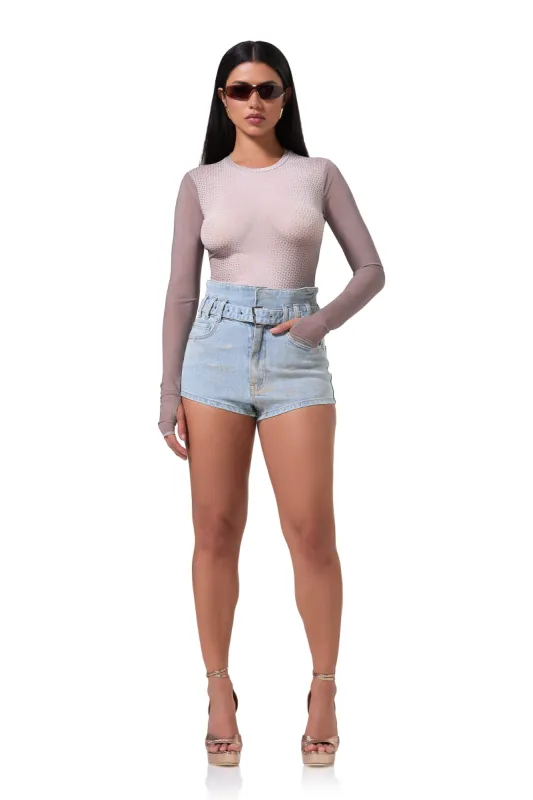 Kaylee Top - Nude Illusion sold by AFRM