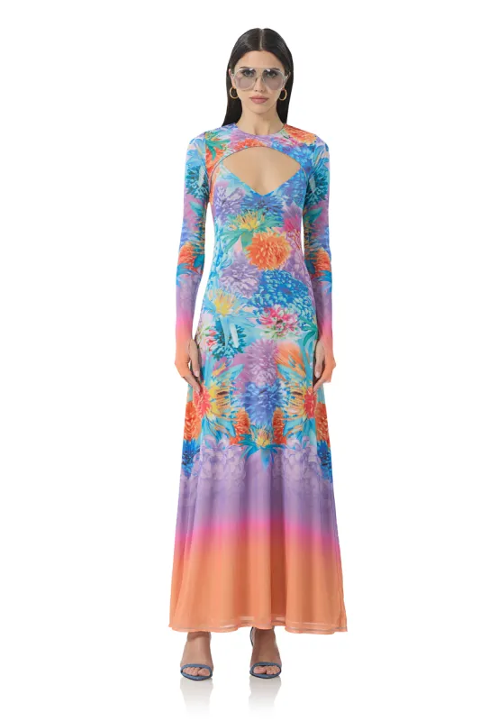 Cyr Maxi Dress - Neon Botanical sold by AFRM