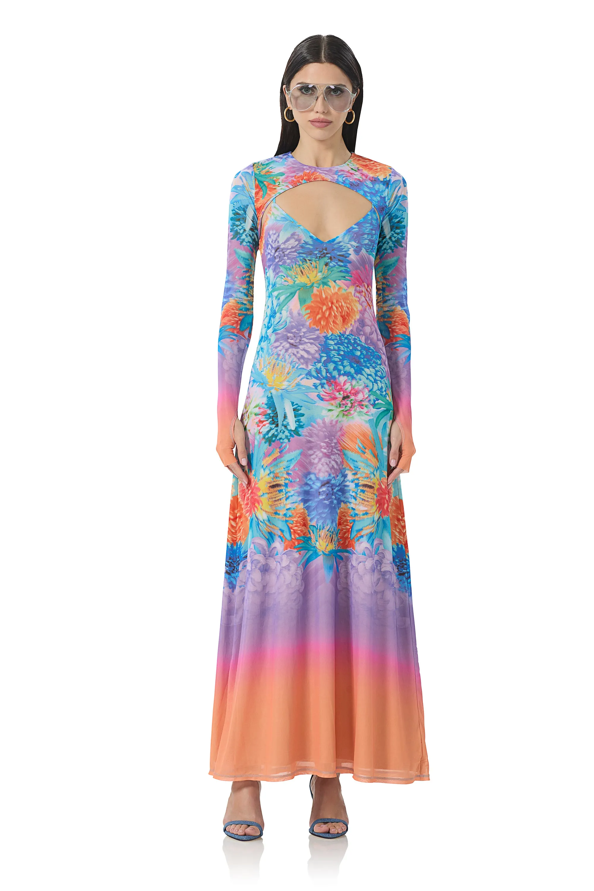 Cyr Maxi Dress - Neon Botanical sold by AFRM