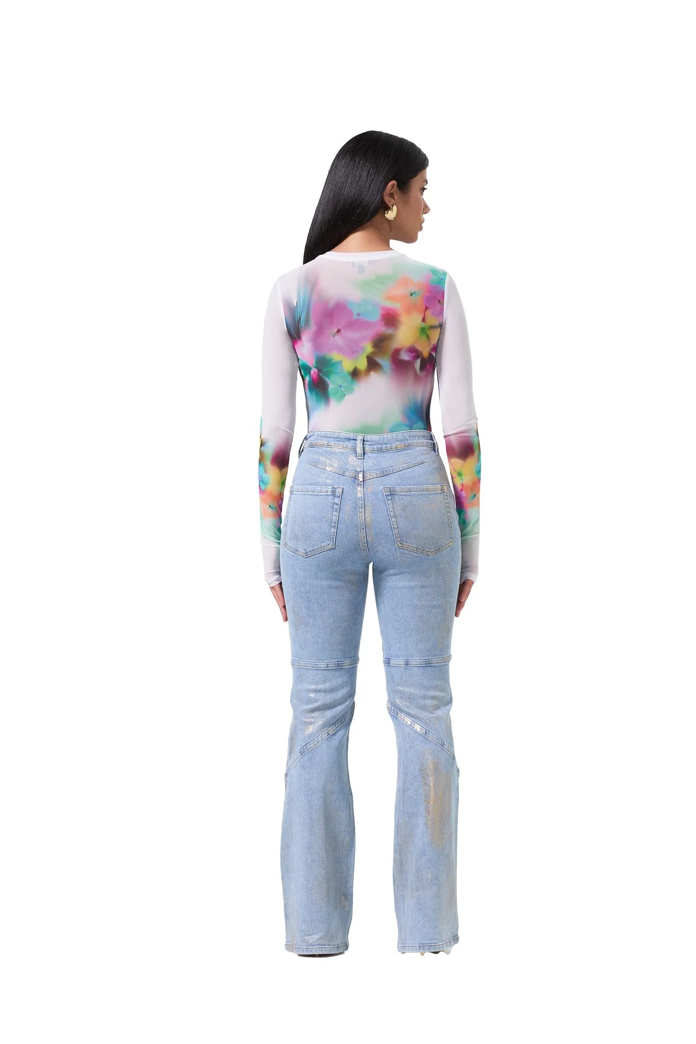 Kaylee Top - Blur Pansy sold by AFRM product image thumbnail 4